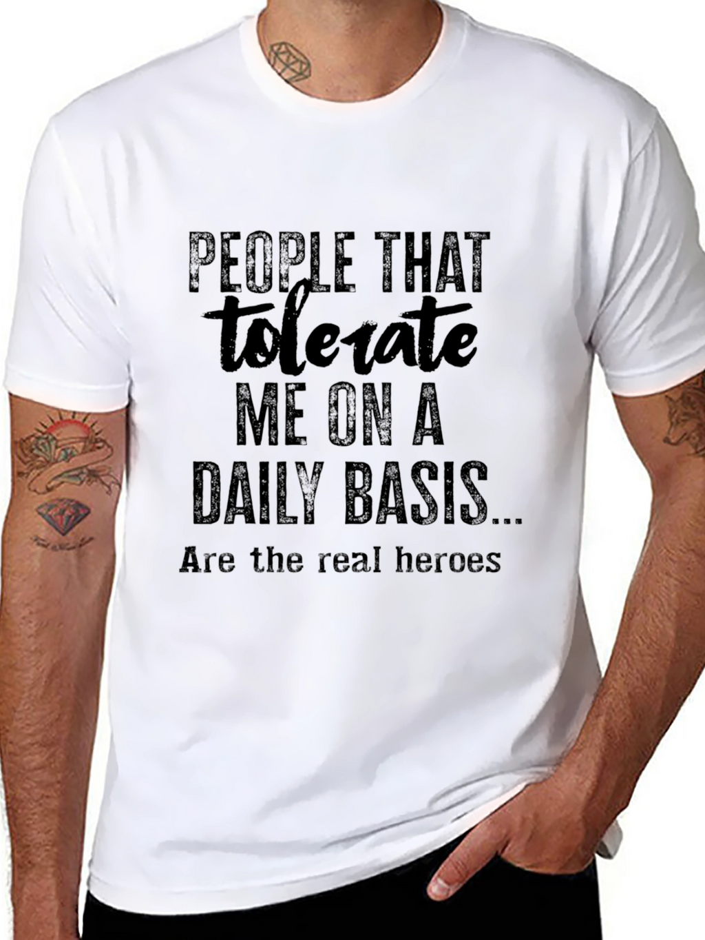 Tolerate Me Funny Graphic T-Shirt