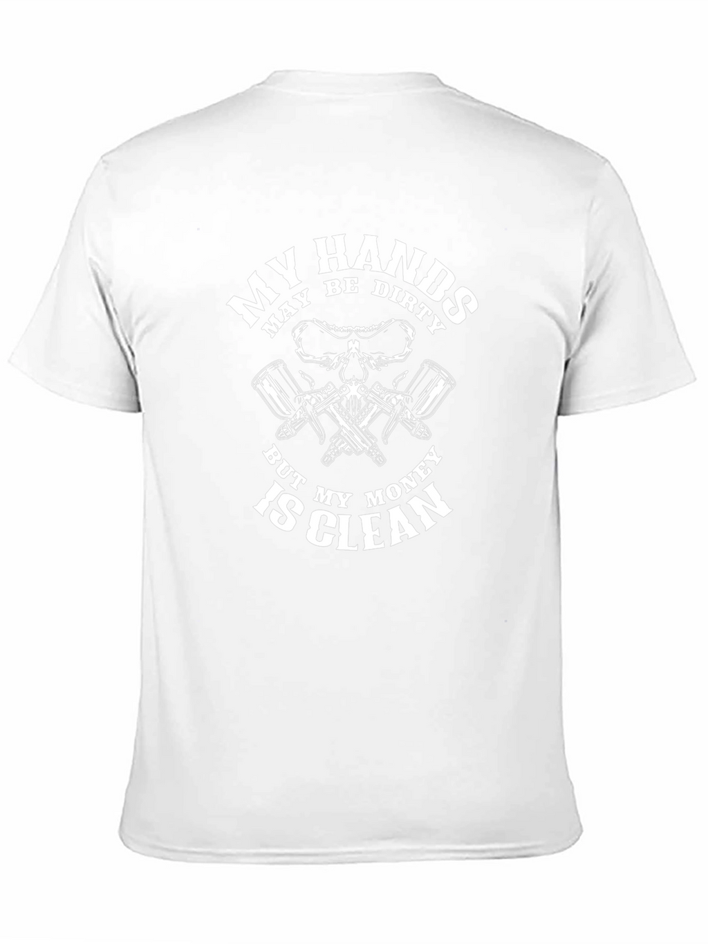 My Hands May Be Dirty T-Shirt Funny Skull Design