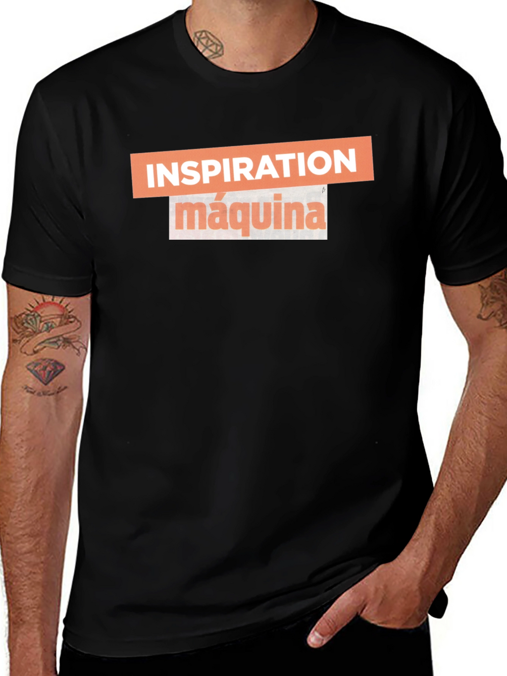 Inspiration Máquina Black Graphic Tee