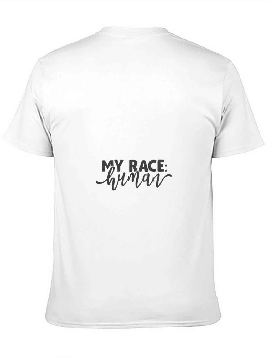 My Race Human Black Tee - Equality & Unity