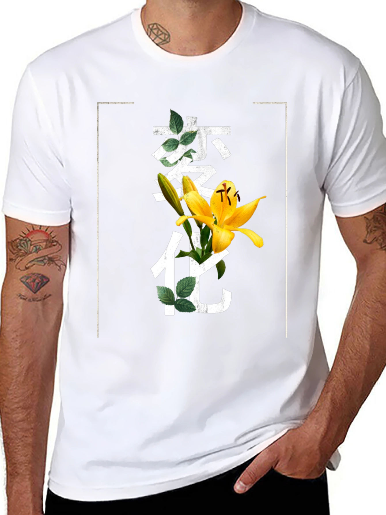 Floral Japanese Graphic T-Shirt