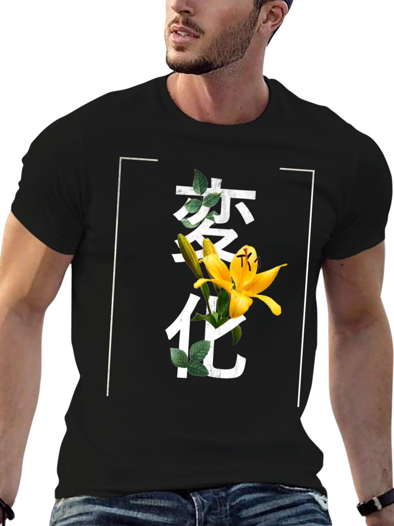 Floral Japanese Graphic T-Shirt