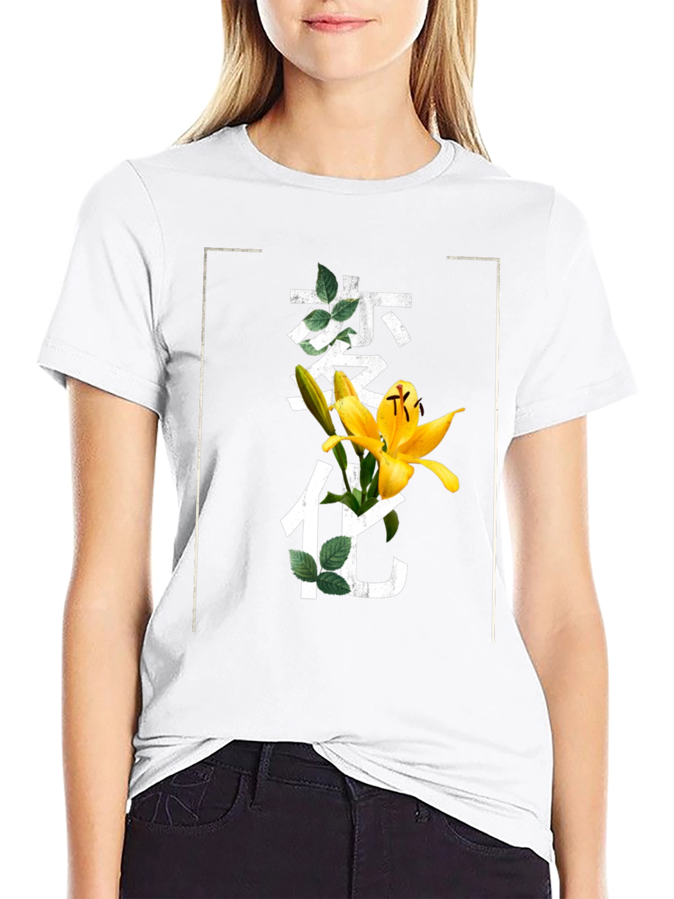 Floral Japanese Graphic T-Shirt