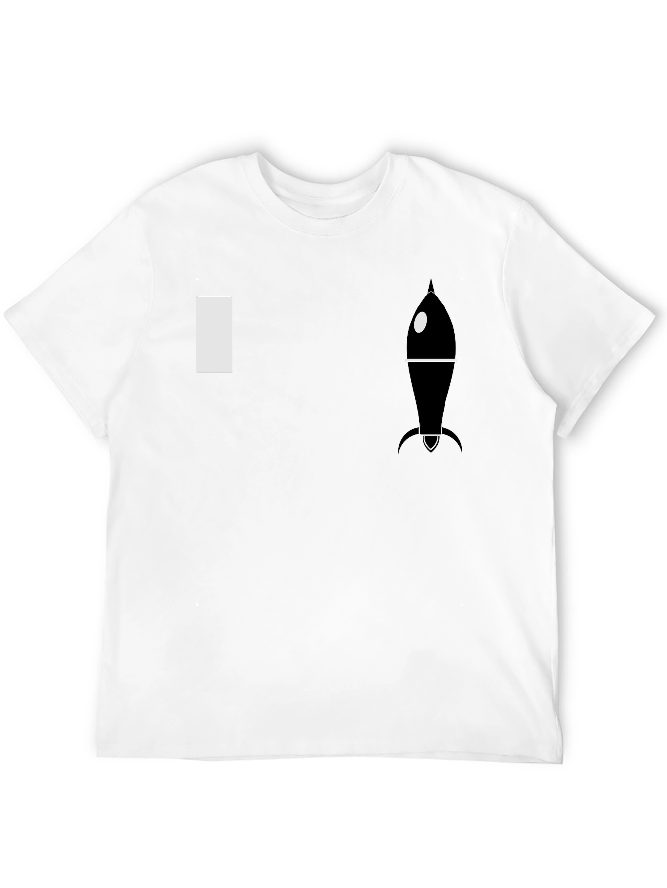 Rocket Graphic Tee - Premium Black Cotton T-Shirt