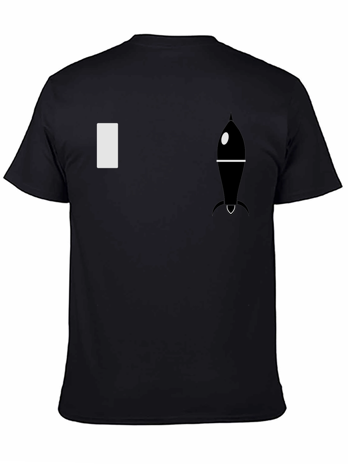 Rocket Graphic Tee - Premium Black Cotton T-Shirt