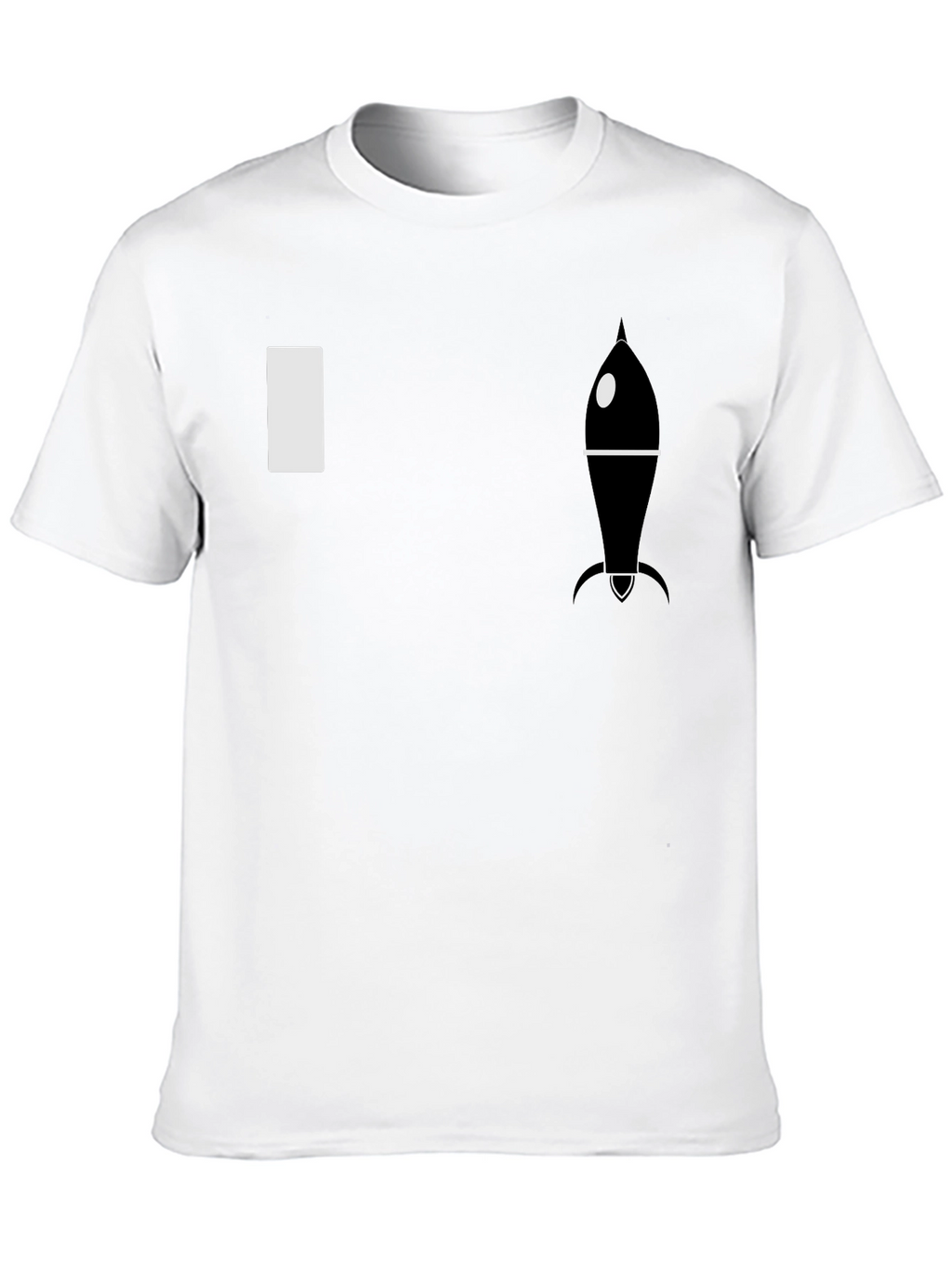 Rocket Graphic Tee - Premium Black Cotton T-Shirt