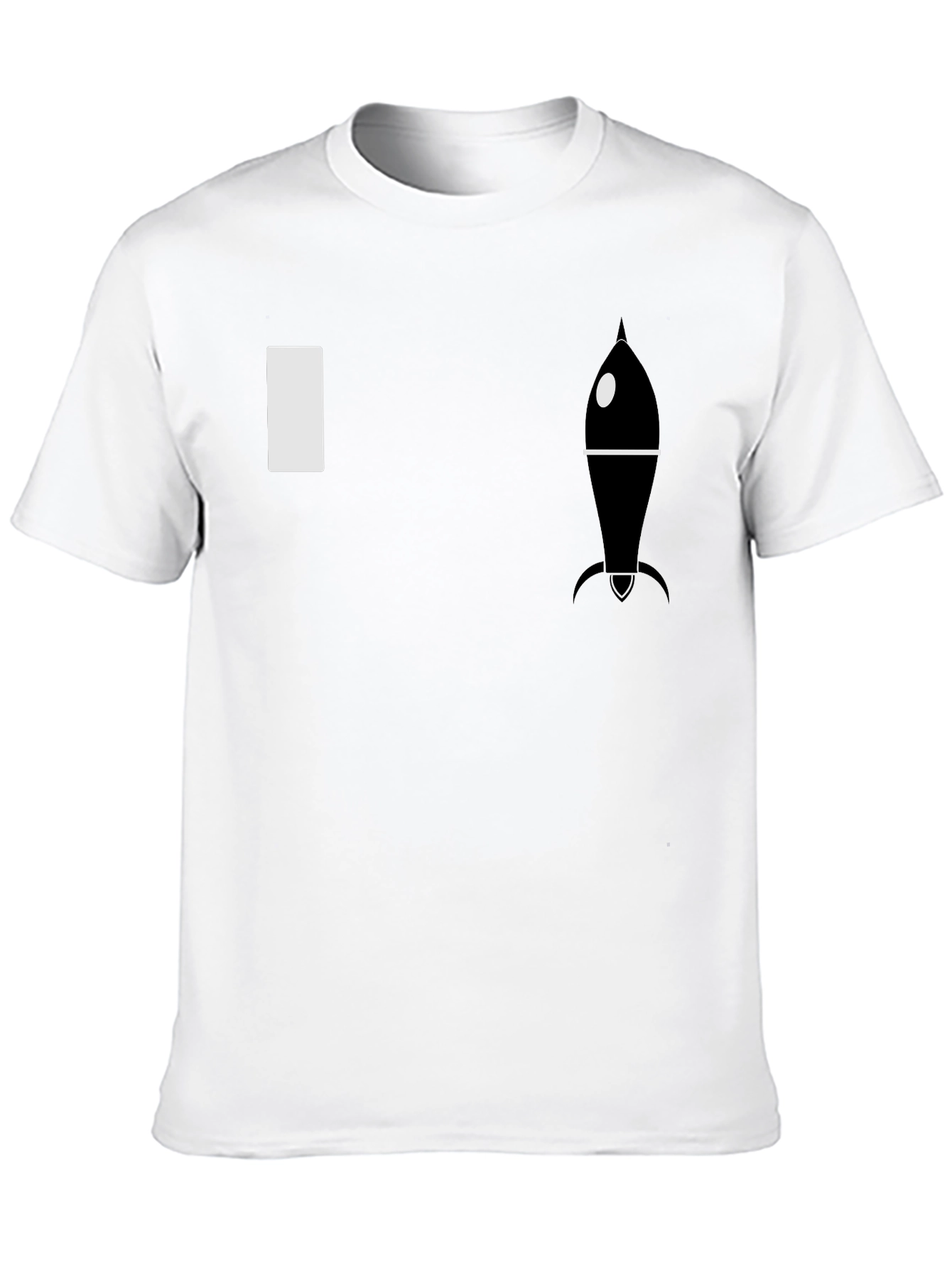 Rocket Graphic Tee - Premium Black Cotton T-Shirt