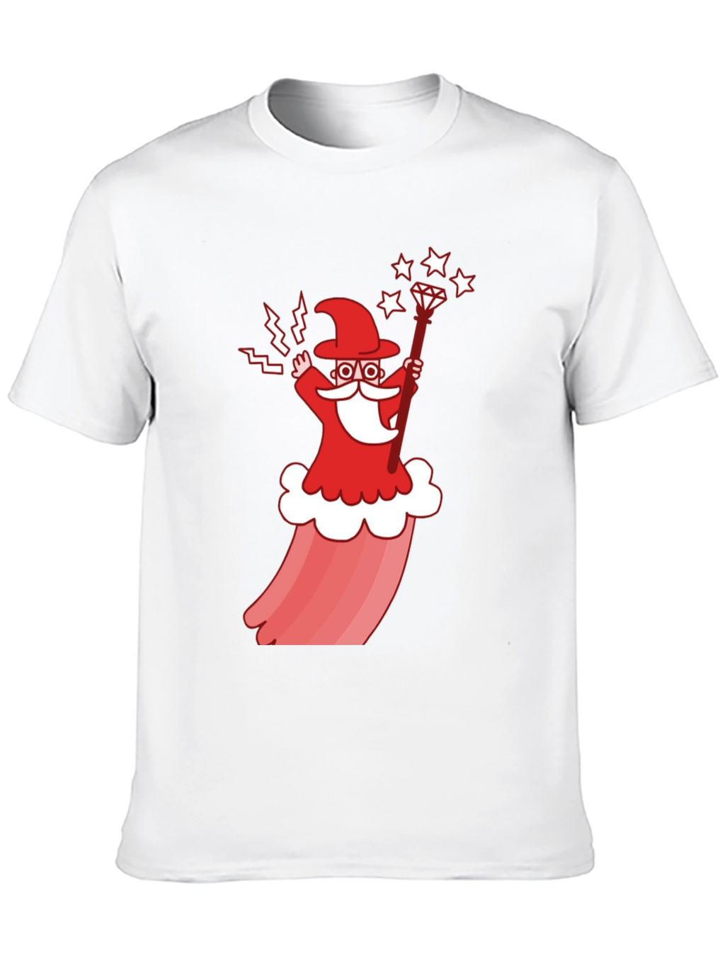 Wizard Cartoon Graphic T-Shirt - Stylish Cotton Tee