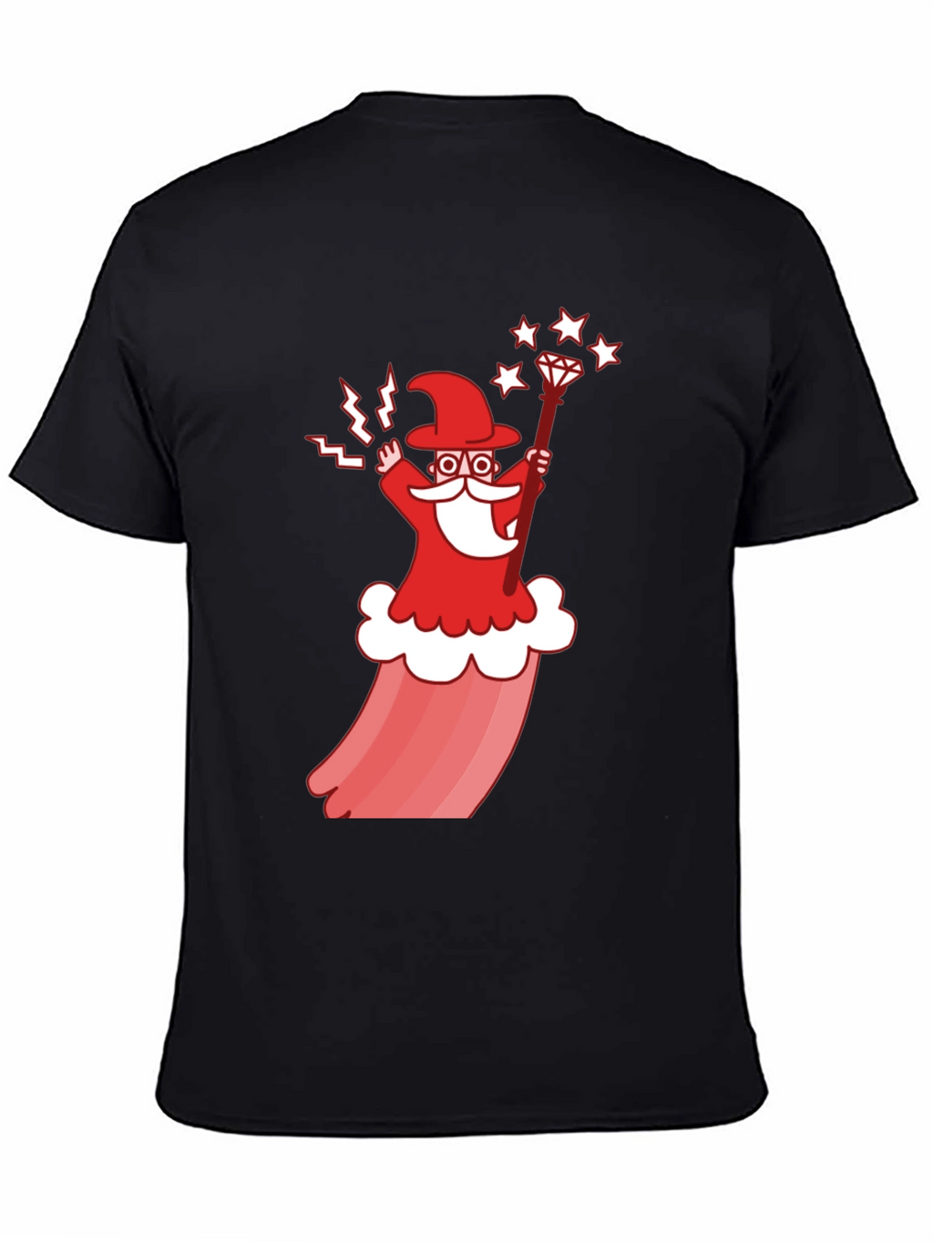 Wizard Cartoon Graphic T-Shirt - Stylish Cotton Tee