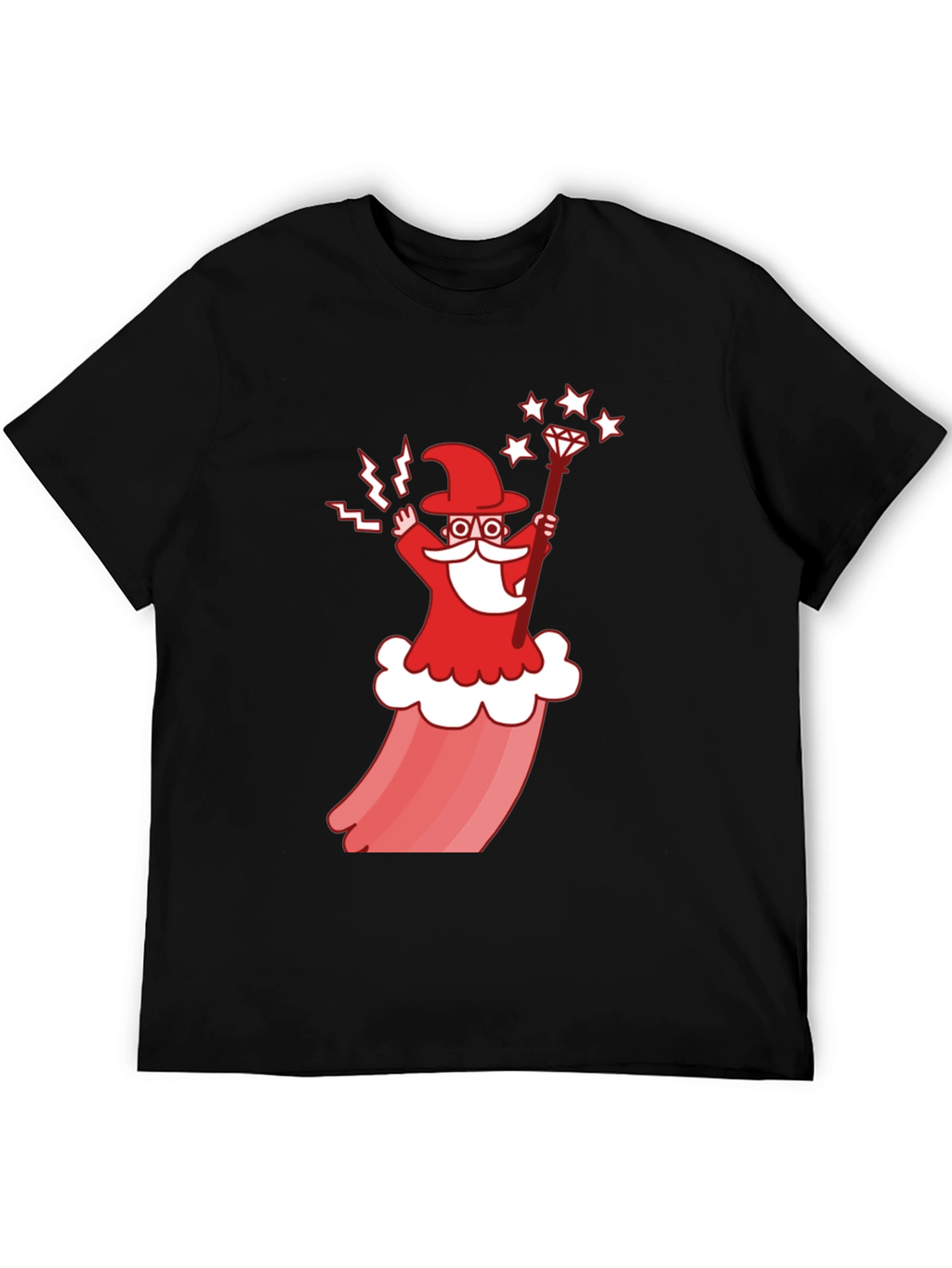 Wizard Cartoon Graphic T-Shirt - Stylish Cotton Tee