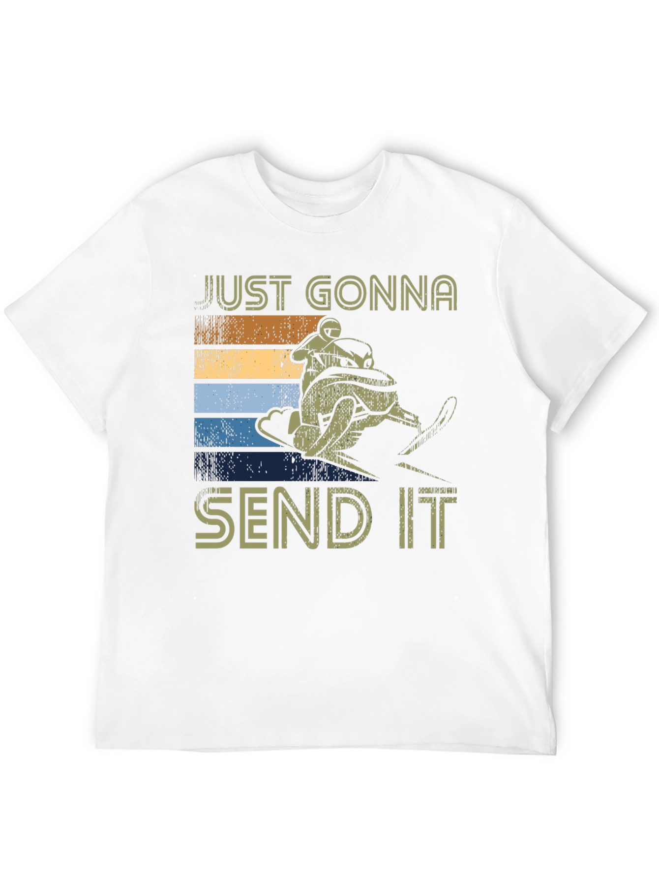 Just Gonna Send It Tee - Snowmobile Retro T-Shirt