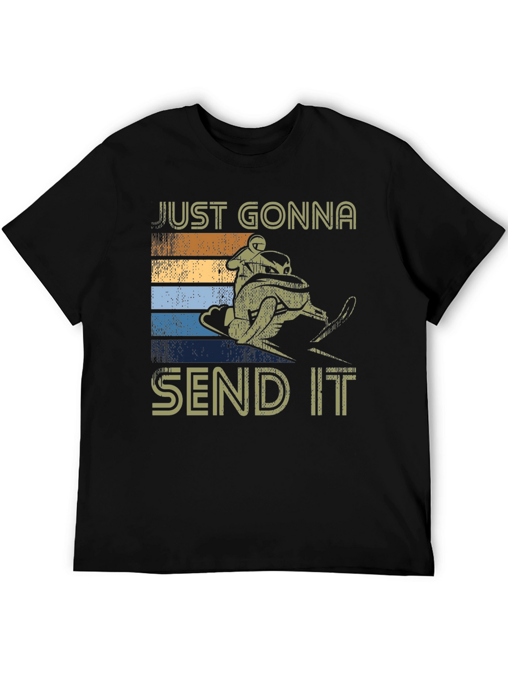 Just Gonna Send It Tee - Snowmobile Retro T-Shirt