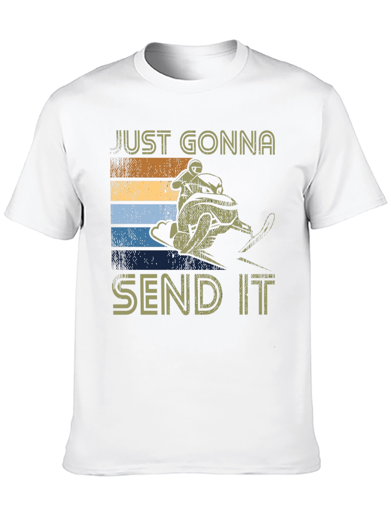 Just Gonna Send It Tee - Snowmobile Retro T-Shirt