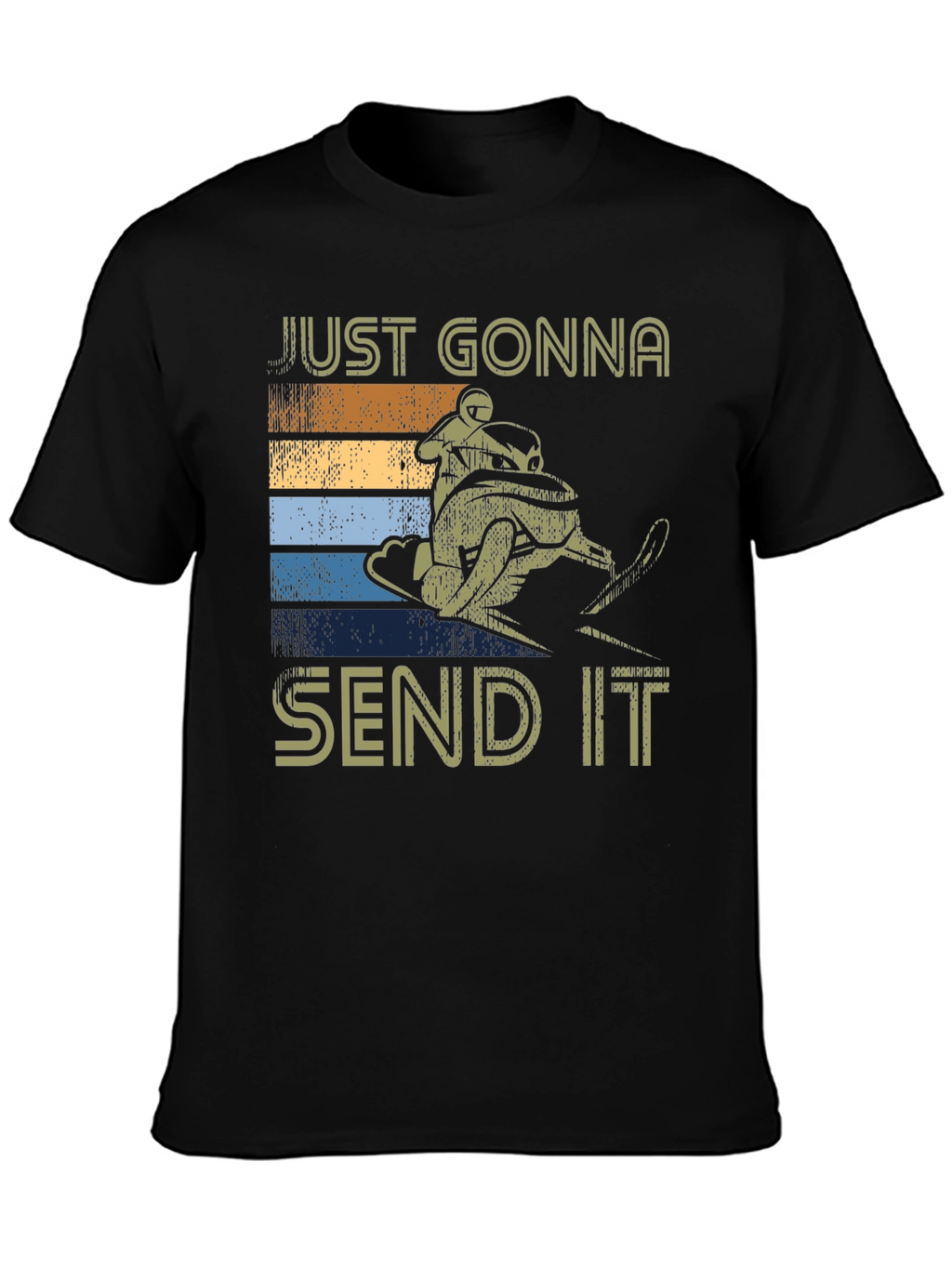 Just Gonna Send It Tee - Snowmobile Retro T-Shirt