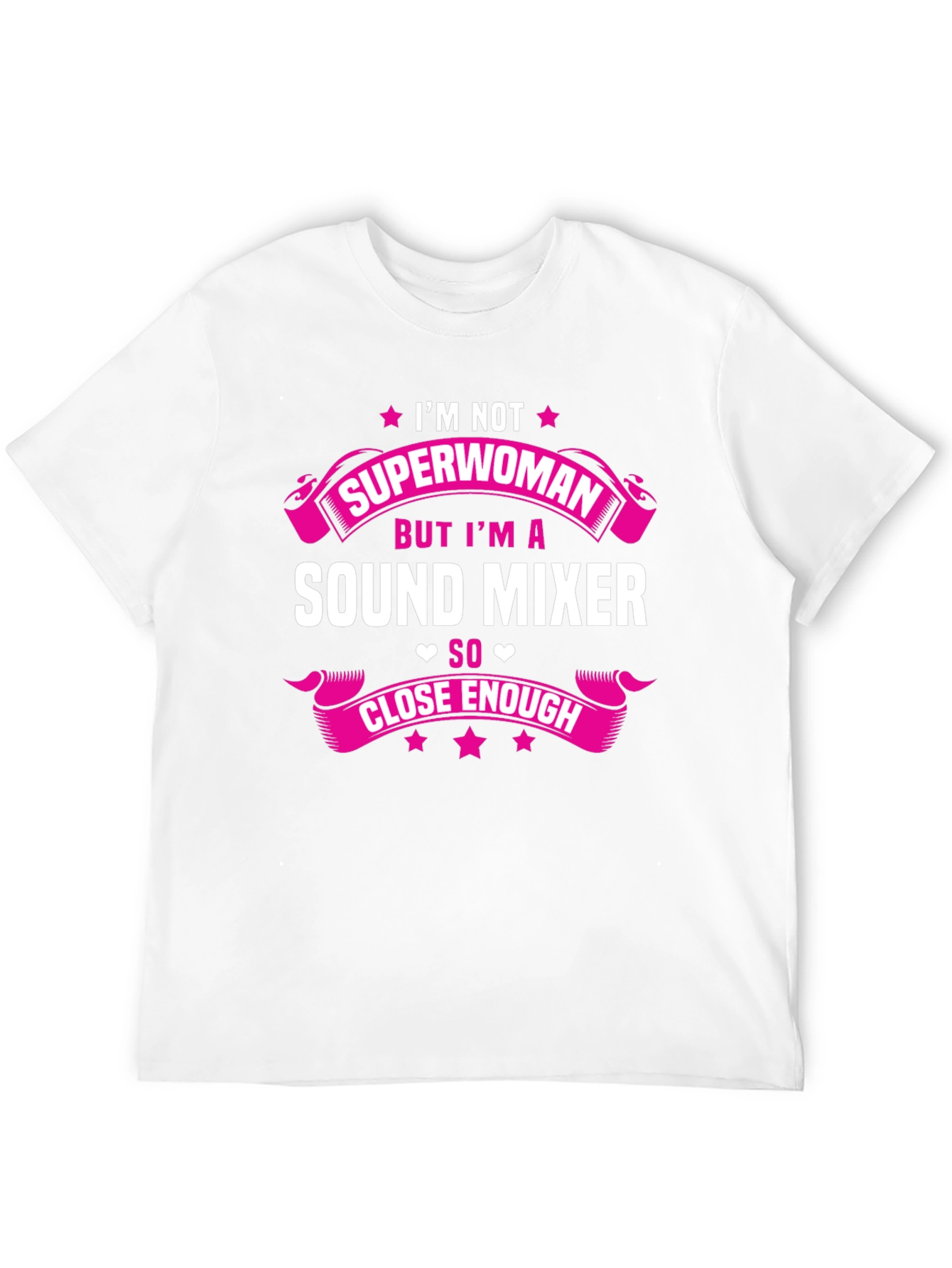 Sound Mixer Superwoman Funny Graphic Tee