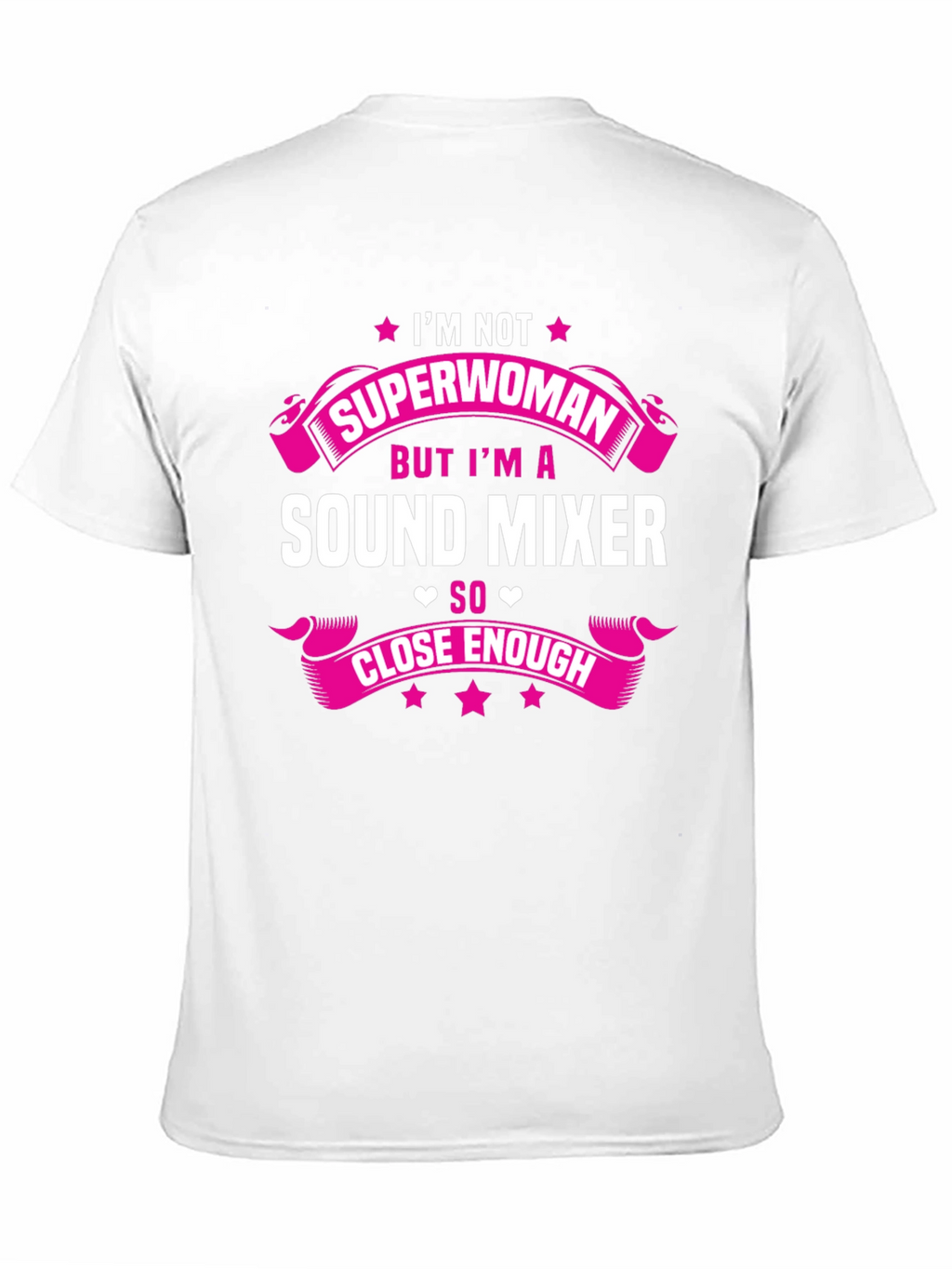 Sound Mixer Superwoman Funny Graphic Tee