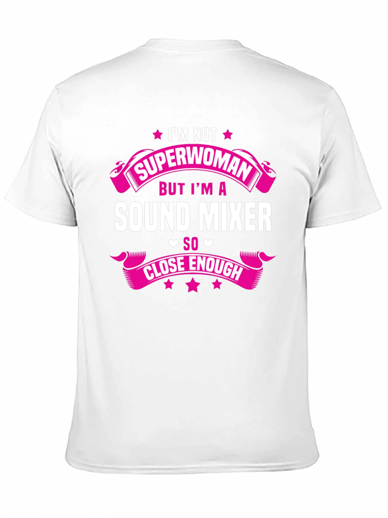 Sound Mixer Superwoman Funny Graphic Tee