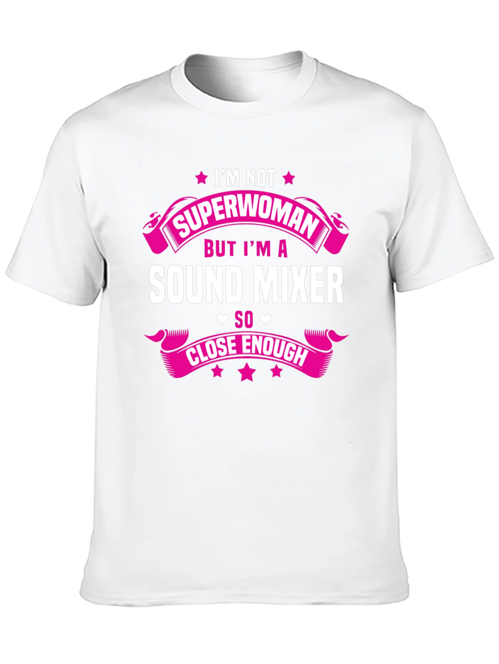 Sound Mixer Superwoman Funny Graphic Tee