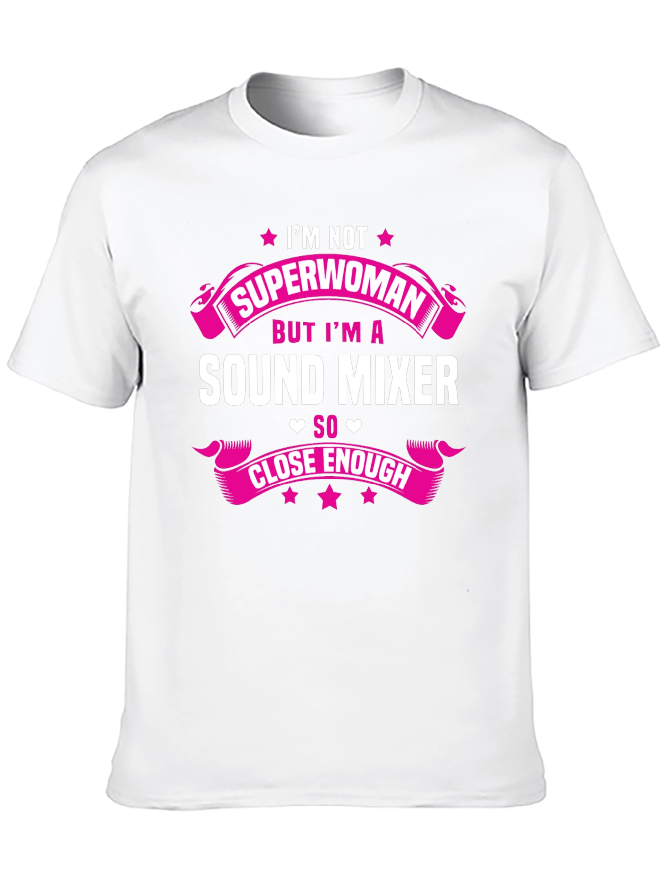 Sound Mixer Superwoman Funny Graphic Tee