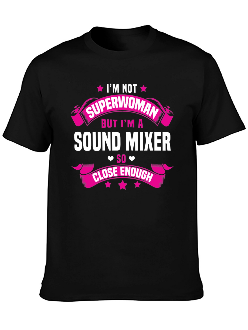 Sound Mixer Superwoman Funny Graphic Tee