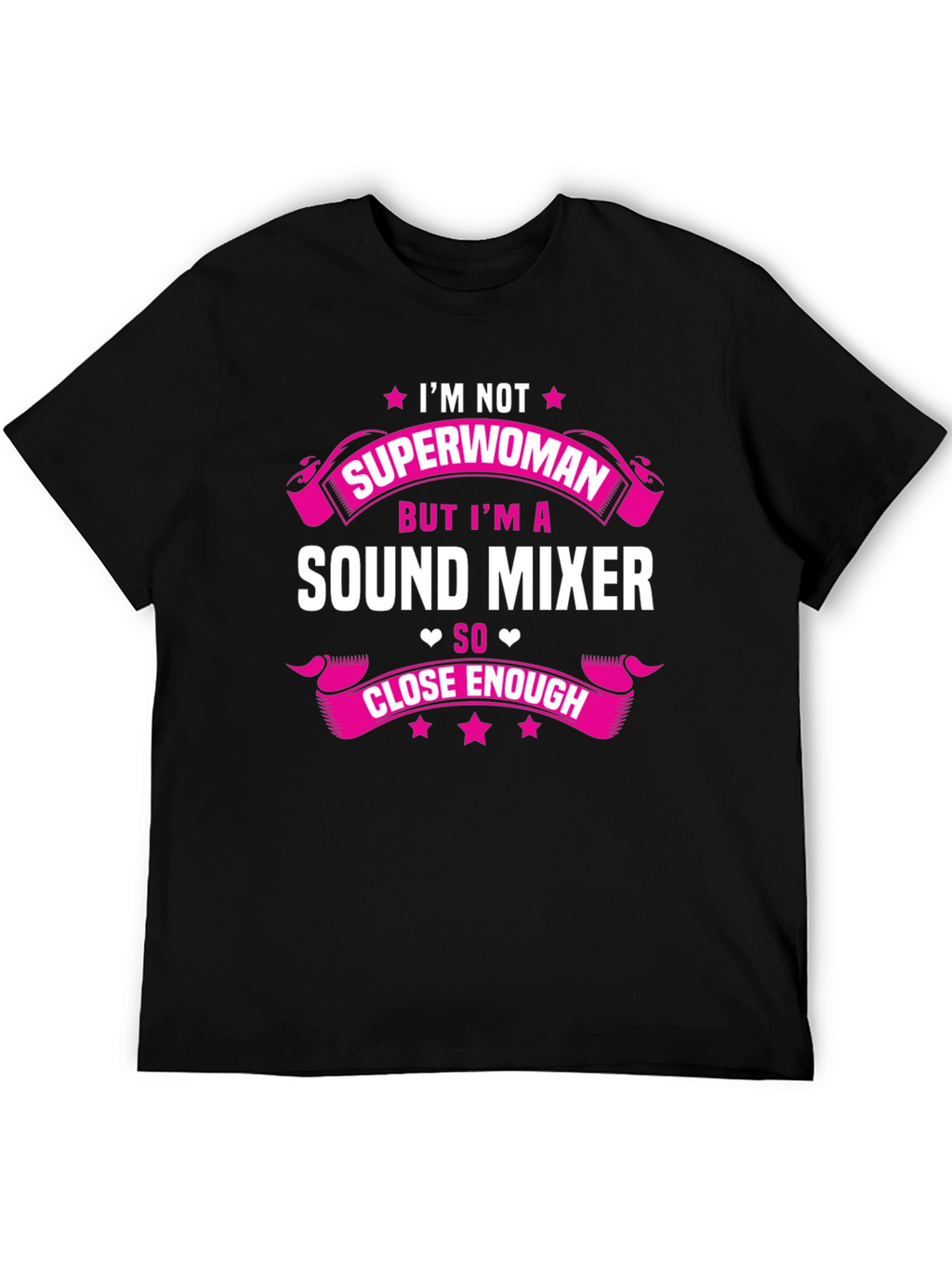 Sound Mixer Superwoman Funny Graphic Tee