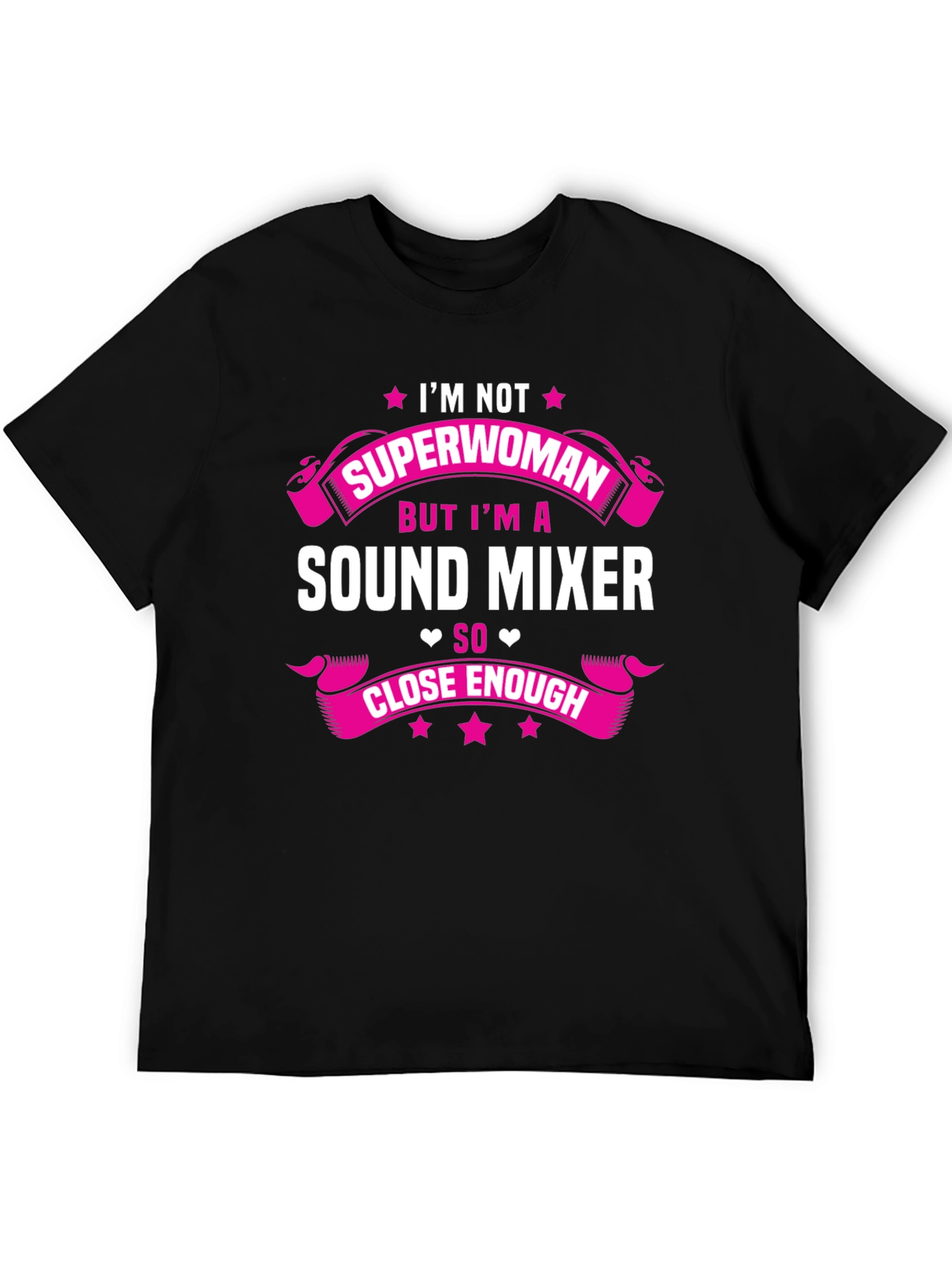 Sound Mixer Superwoman Funny Graphic Tee