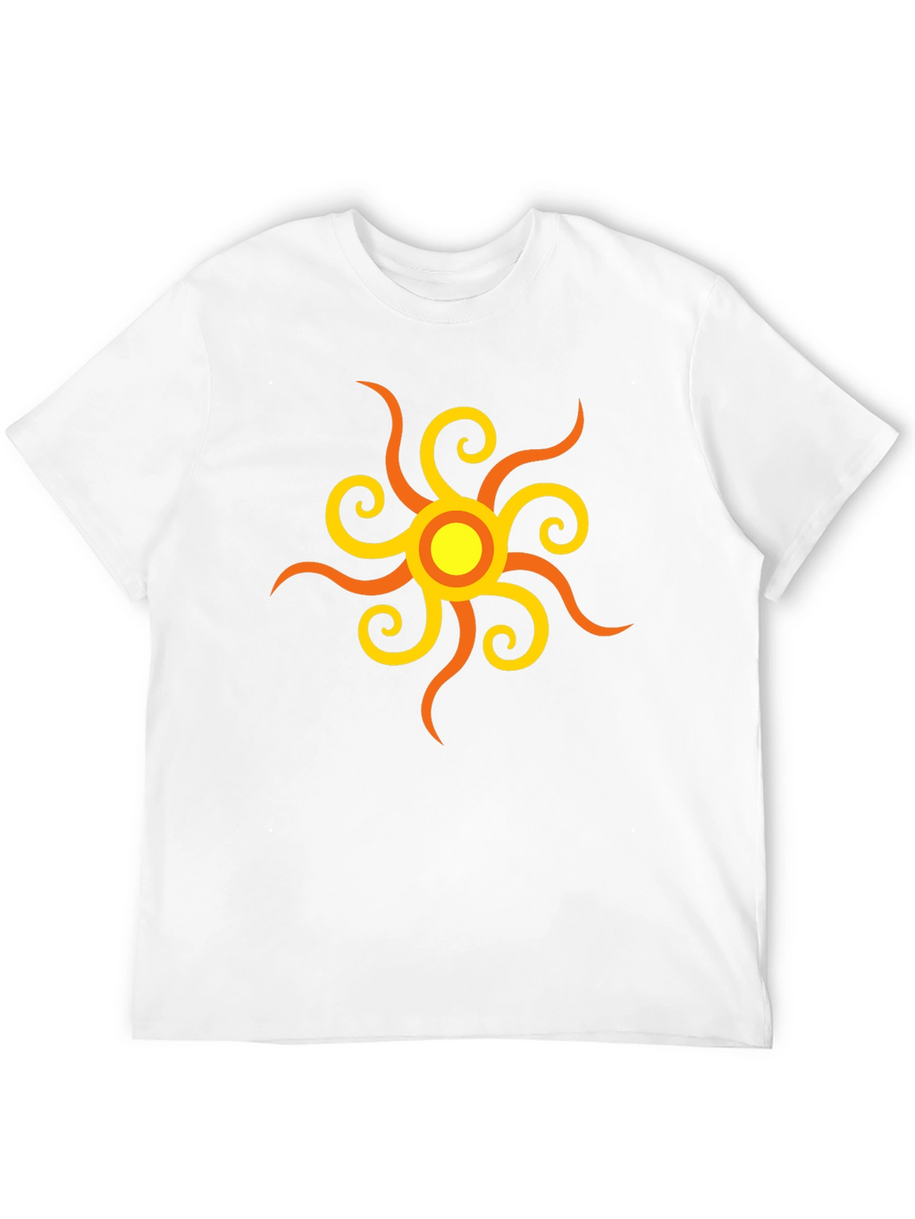 Sunburst Graphic Tee - Stylish Black Cotton Shirt