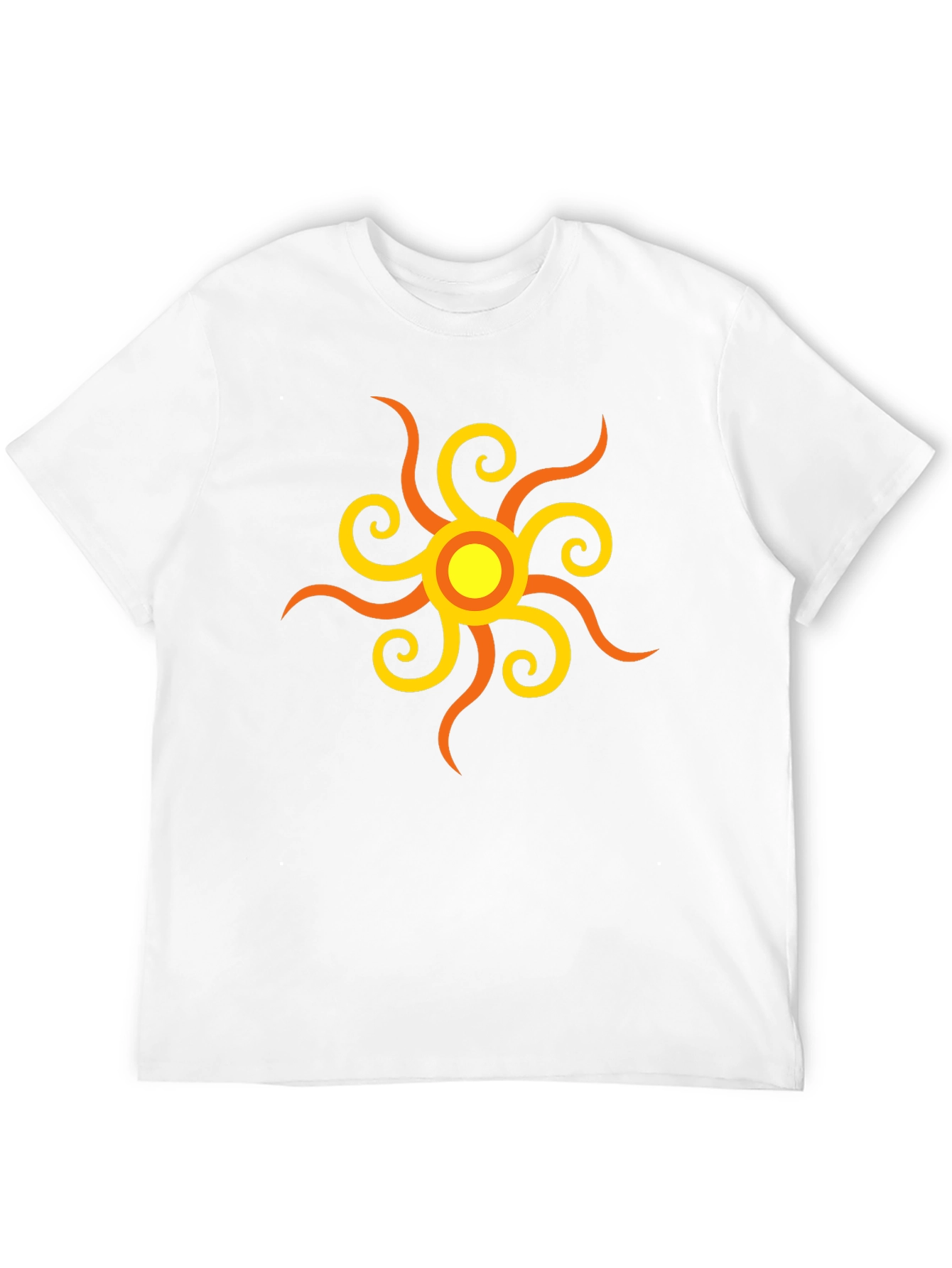 Sunburst Graphic Tee - Stylish Black Cotton Shirt