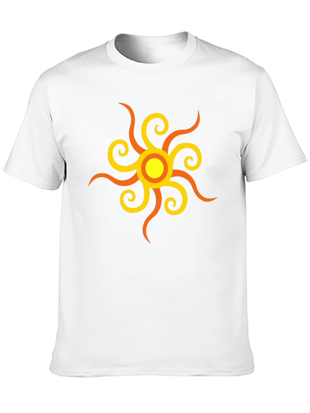 Sunburst Graphic Tee - Stylish Black Cotton Shirt
