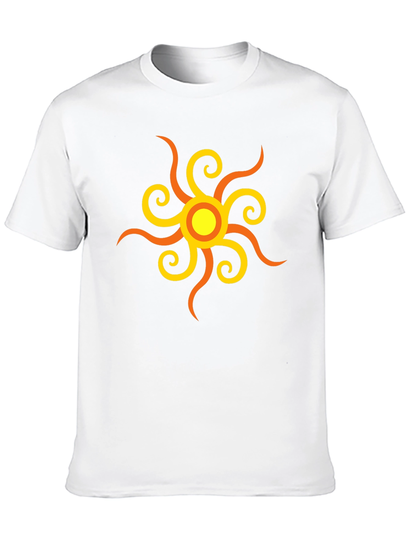 Sunburst Graphic Tee - Stylish Black Cotton Shirt