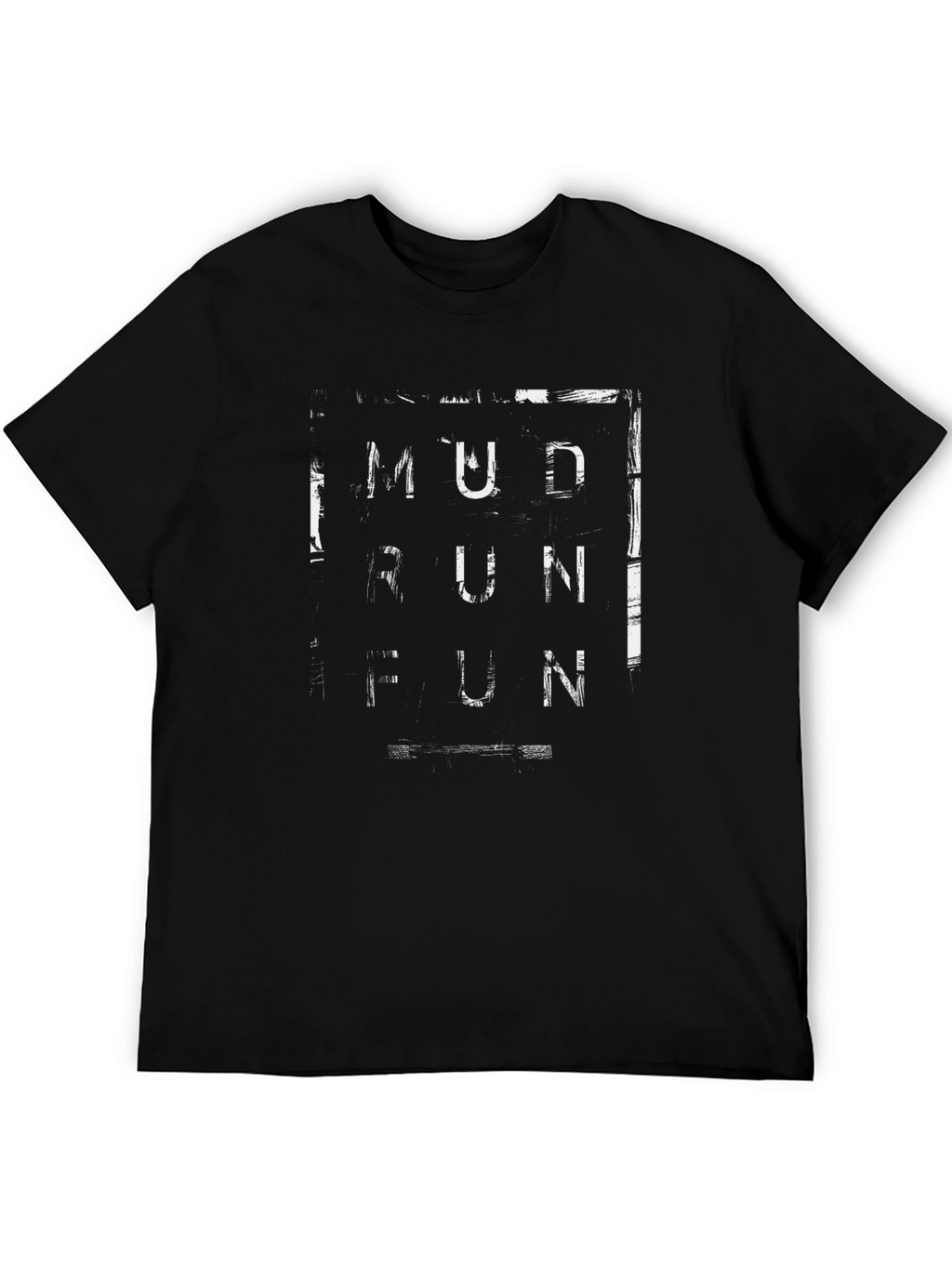 Mud Run Fun Graphic T-Shirt - Black
