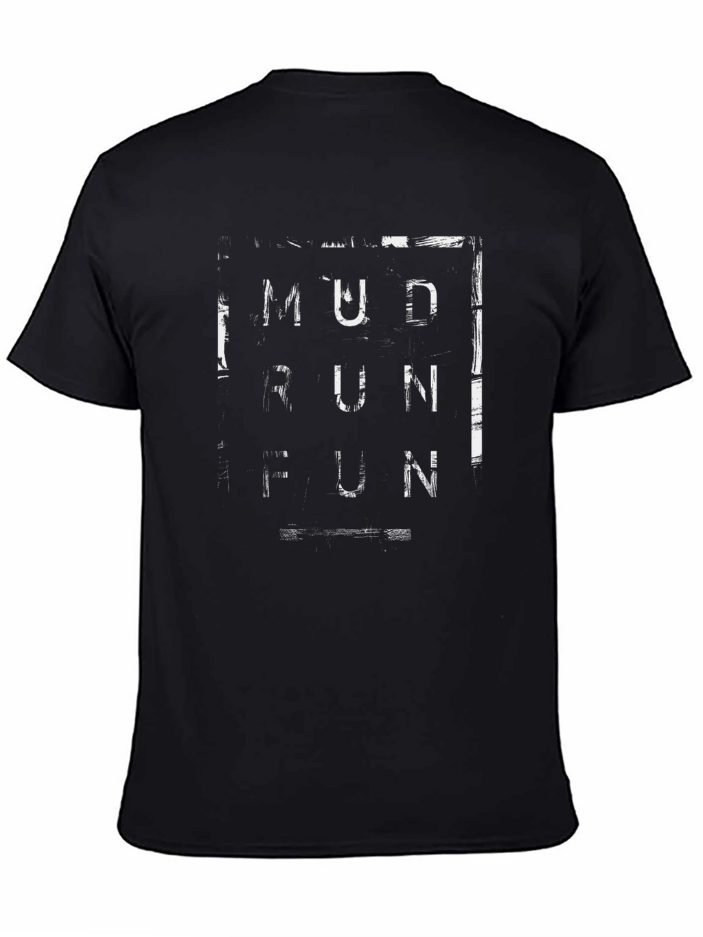 Mud Run Fun Graphic T-Shirt - Black