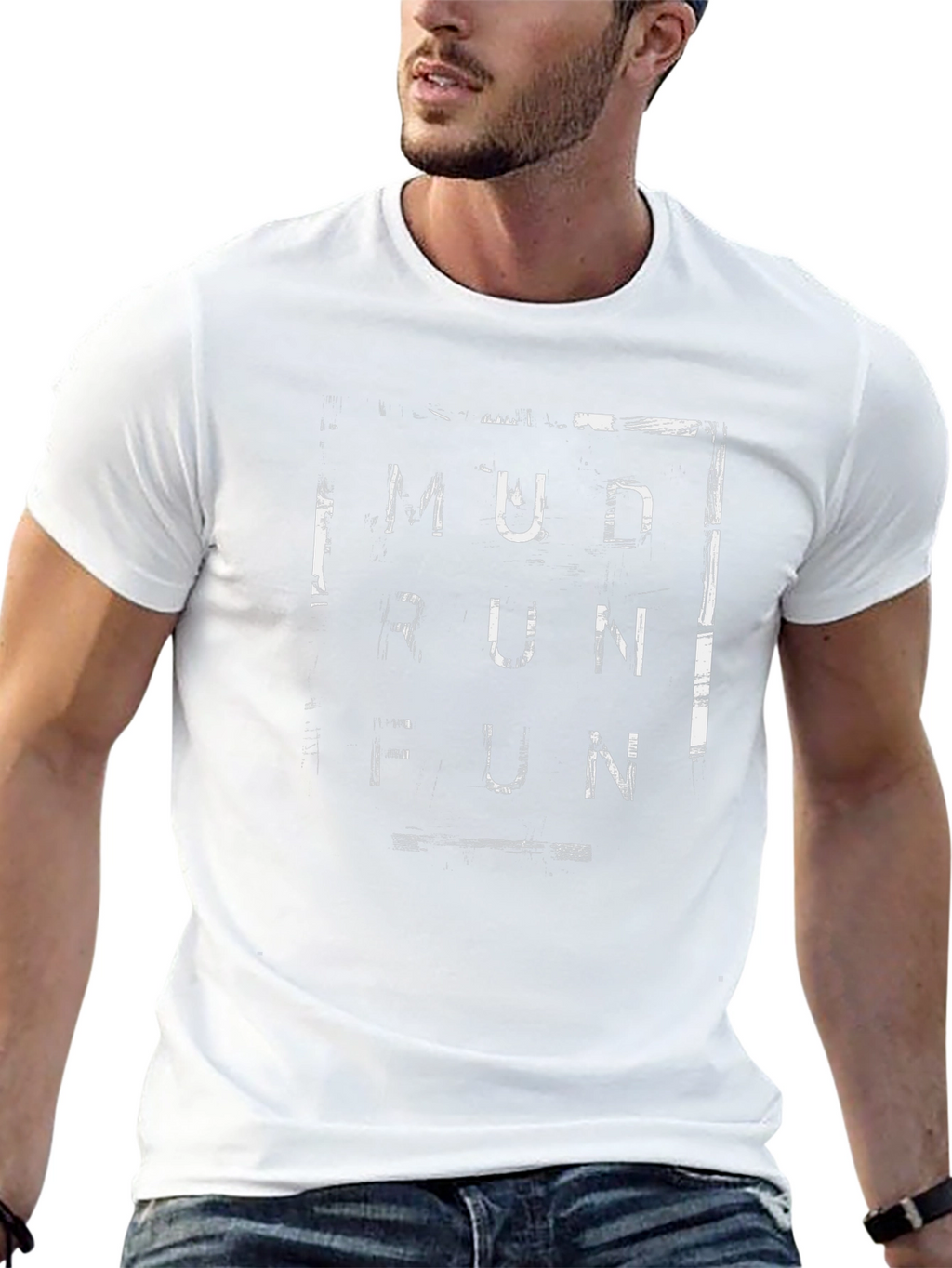 Mud Run Fun Graphic T-Shirt - Black