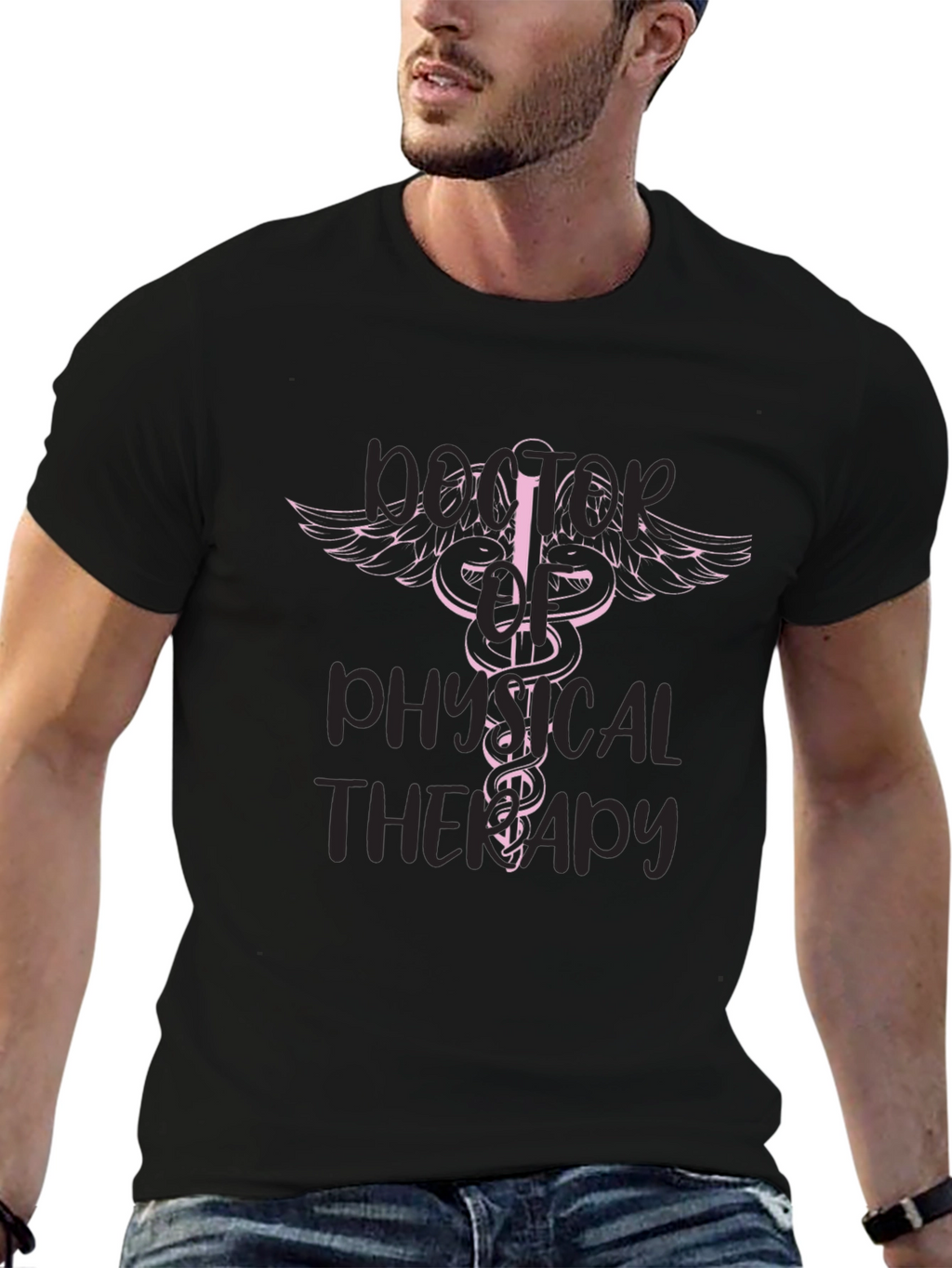 Doctor Physical Therapy Black Graphic Tee