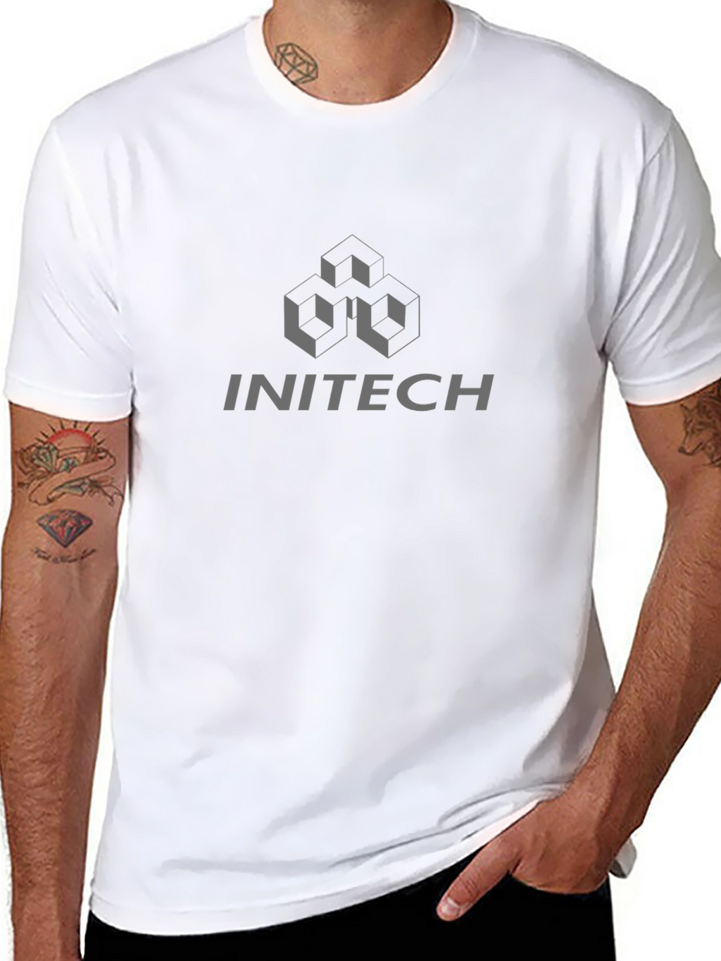 Initech Logo T-Shirt - Black