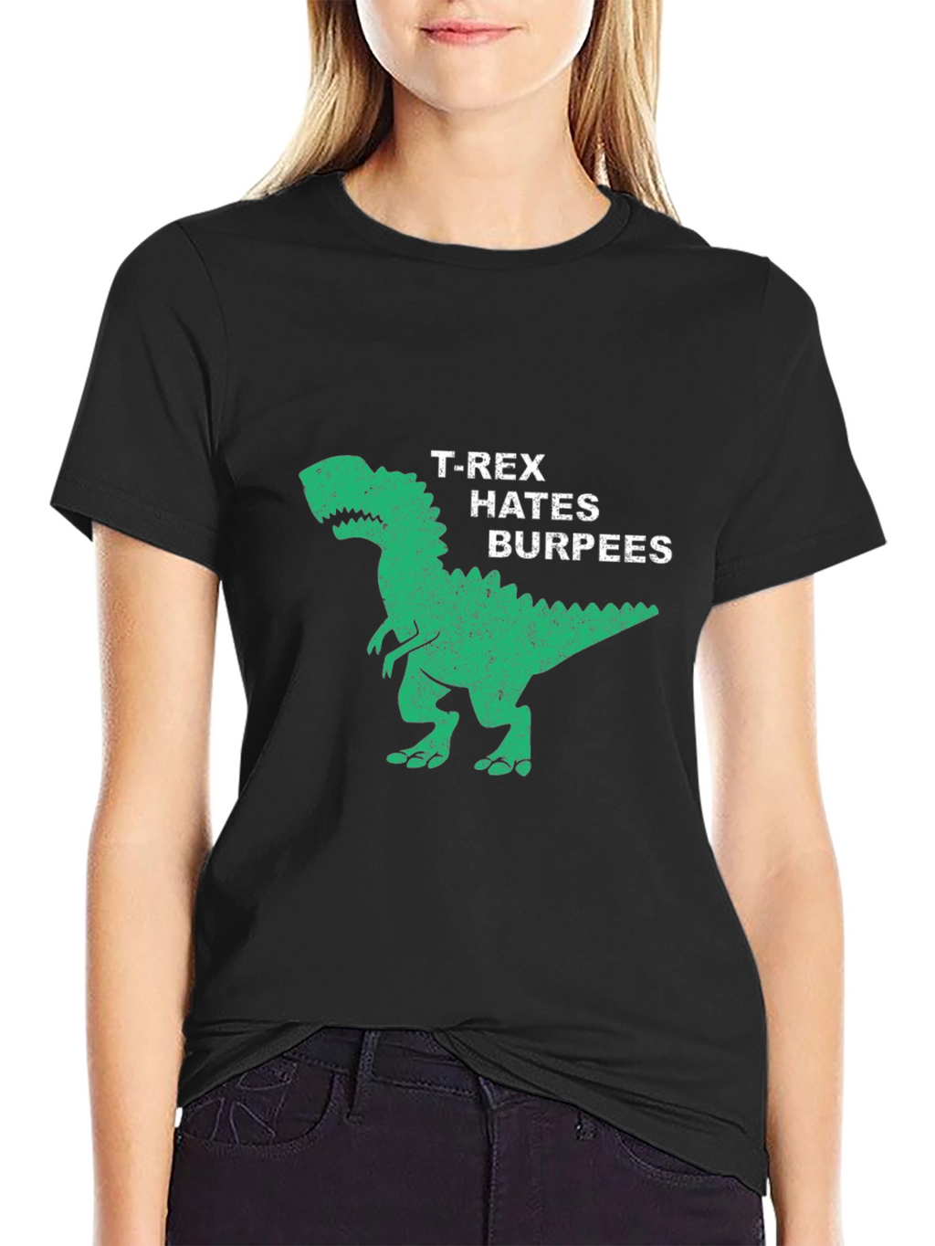 T-Rex Hates Burpees Graphic Tee