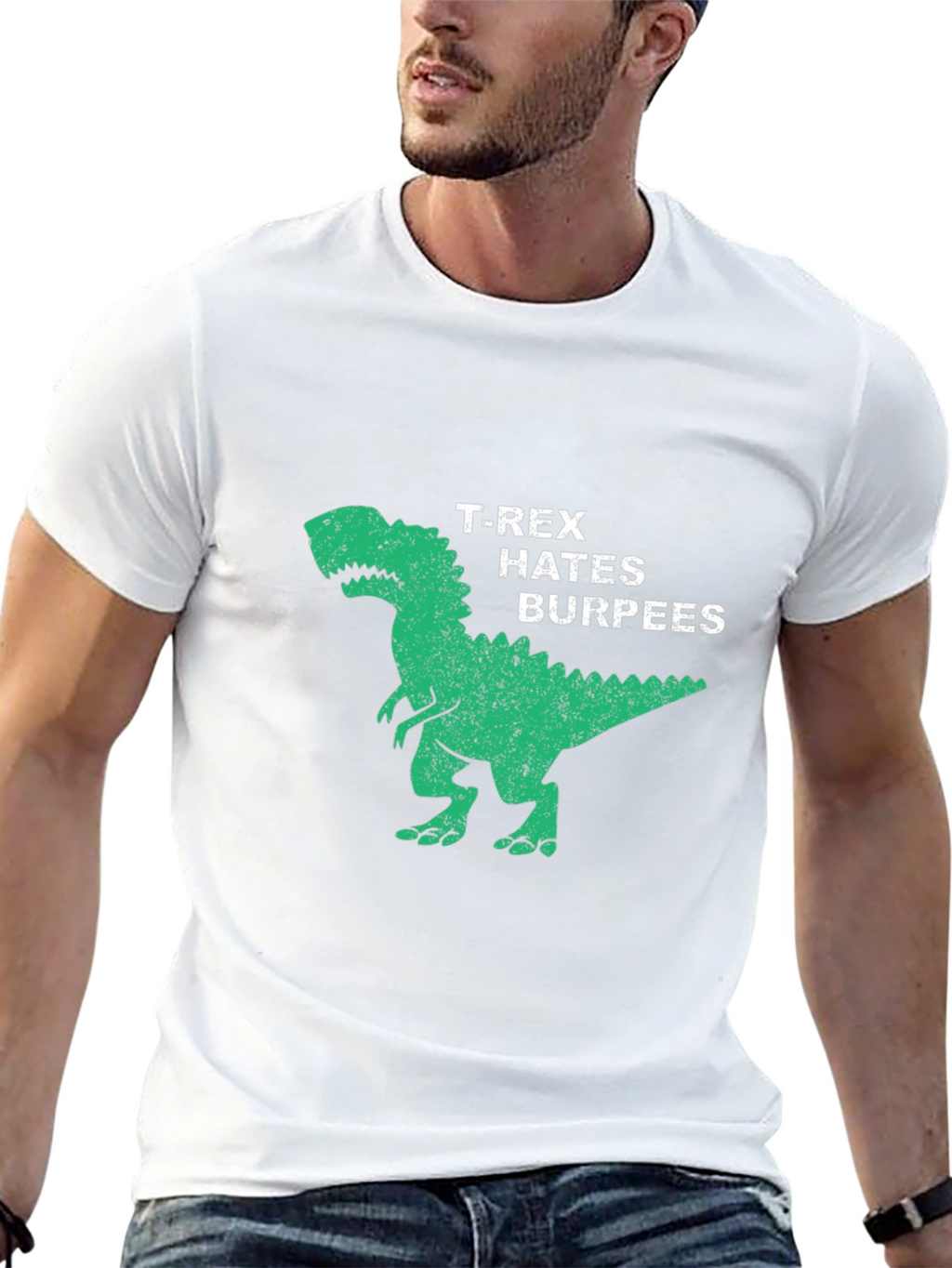 T-Rex Hates Burpees Graphic Tee