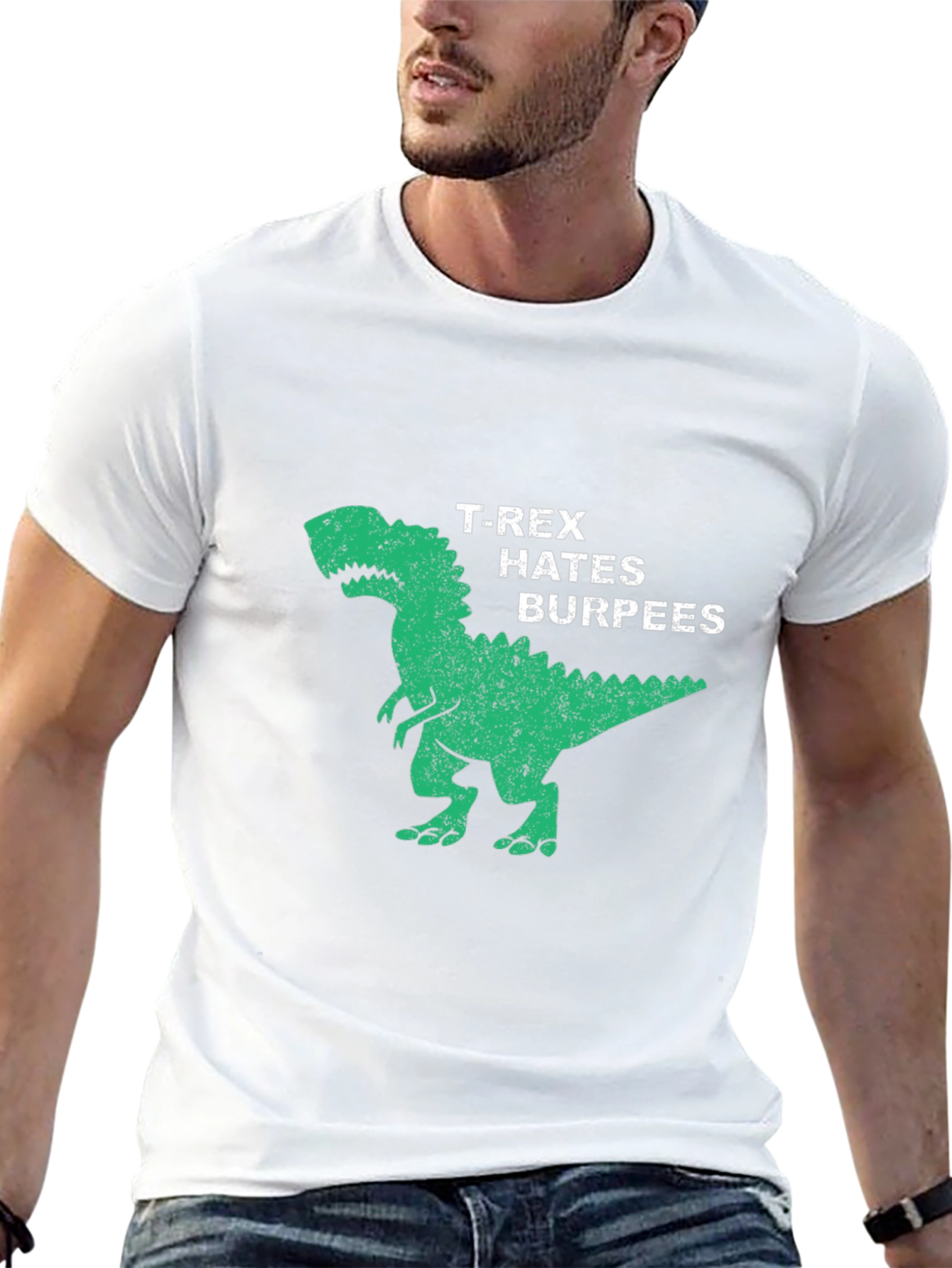 T-Rex Hates Burpees Graphic Tee