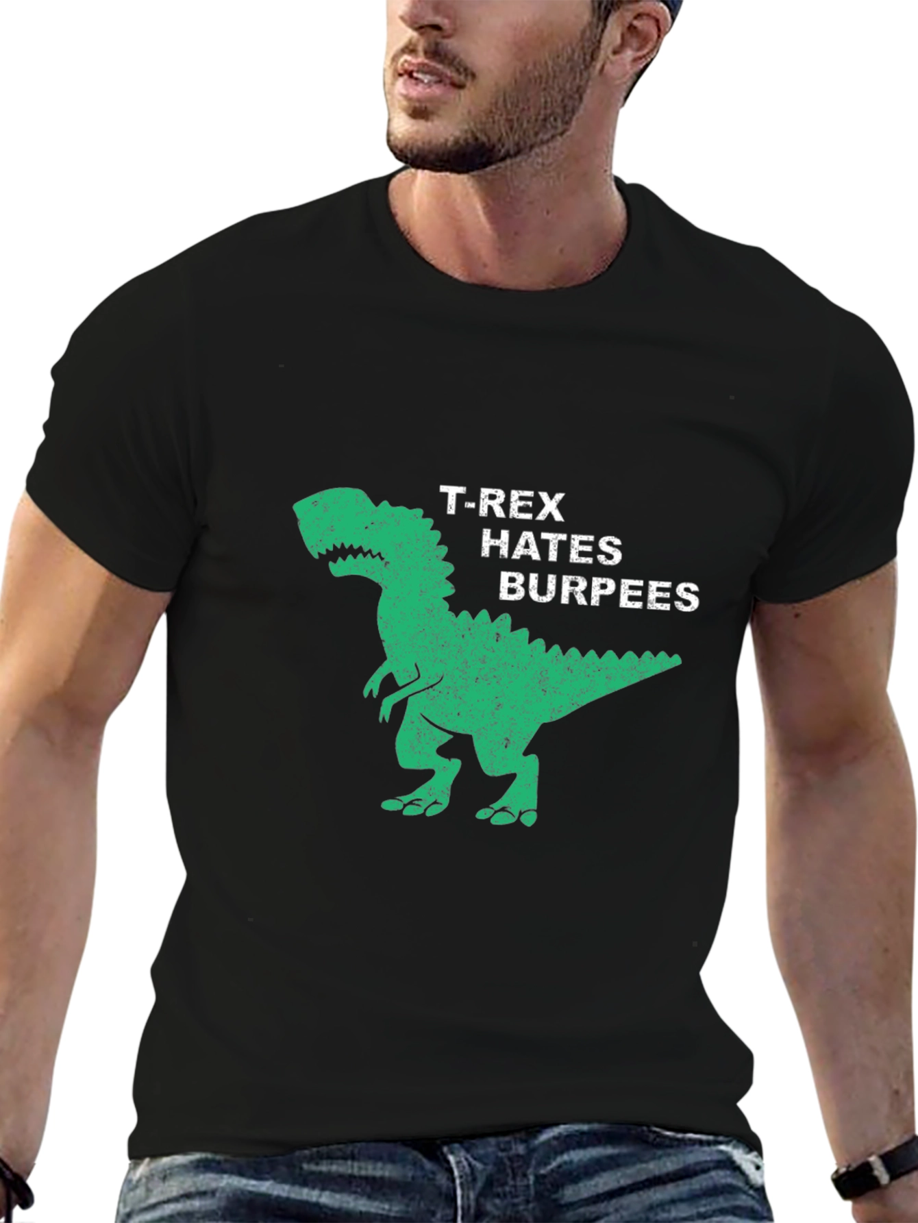 T-Rex Hates Burpees Graphic Tee