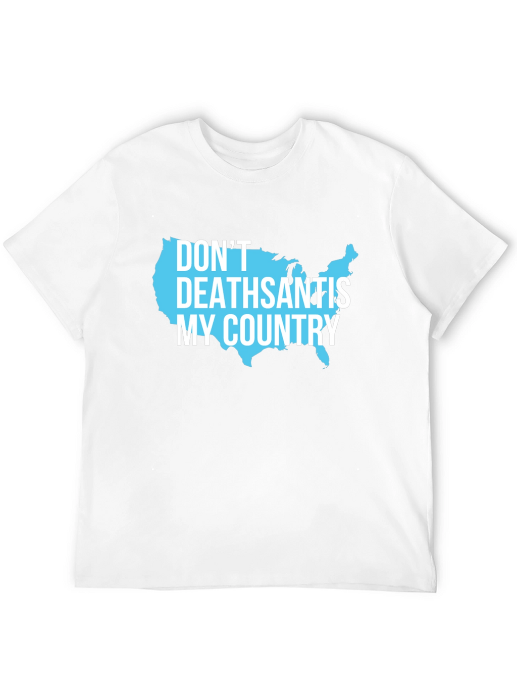 DeathSantis My Country USA Map Graphic Tee