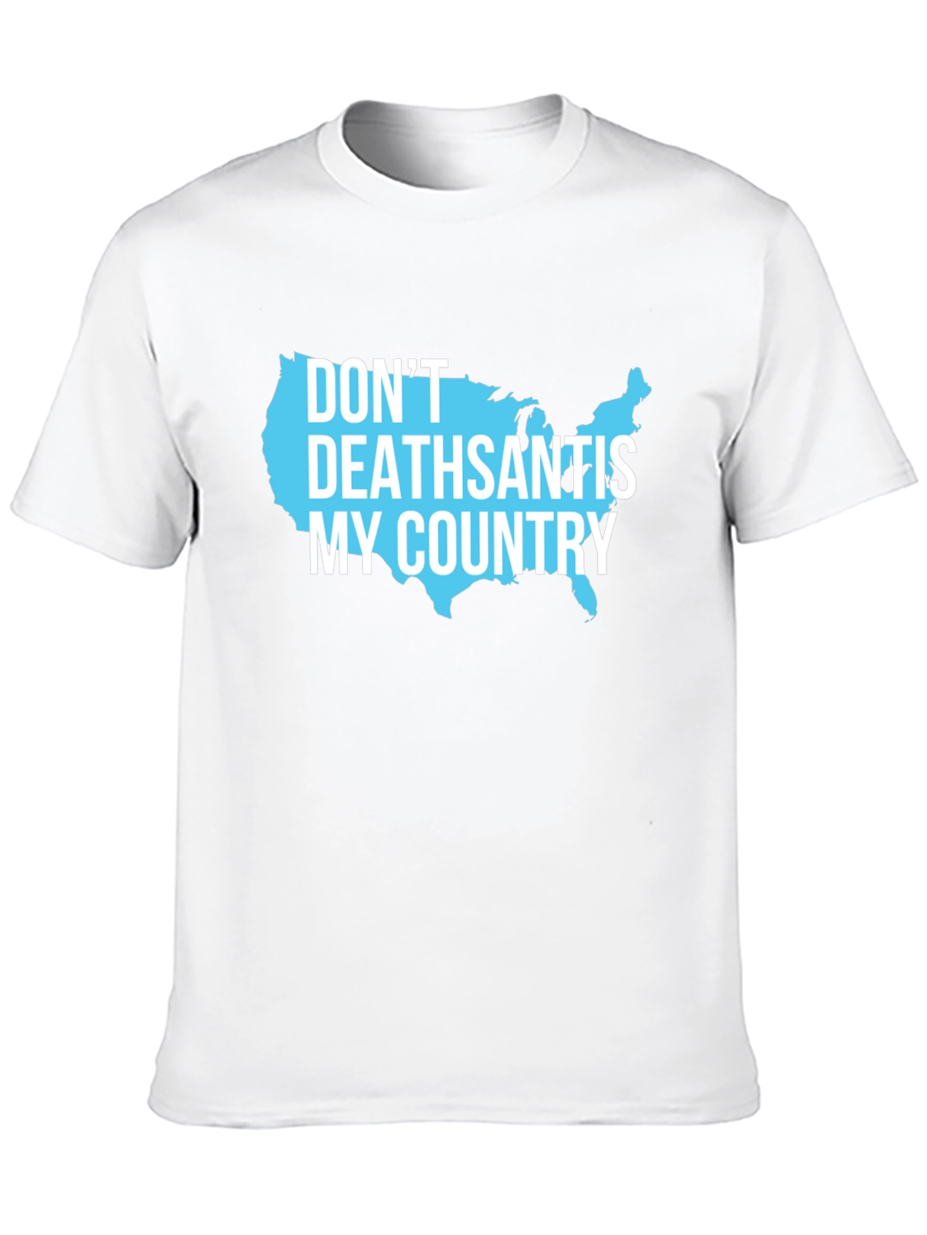 DeathSantis My Country USA Map Graphic Tee