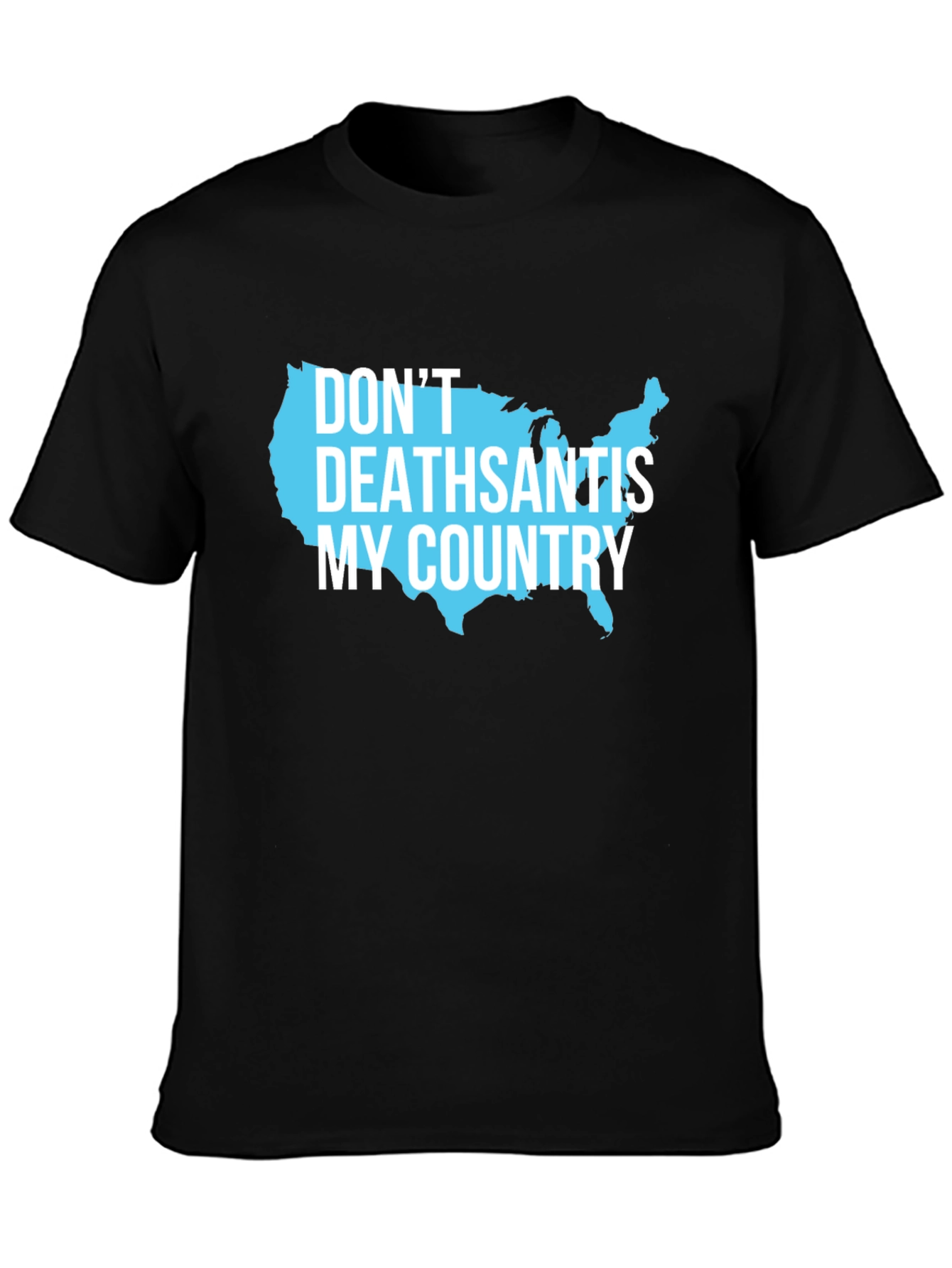 DeathSantis My Country USA Map Graphic Tee