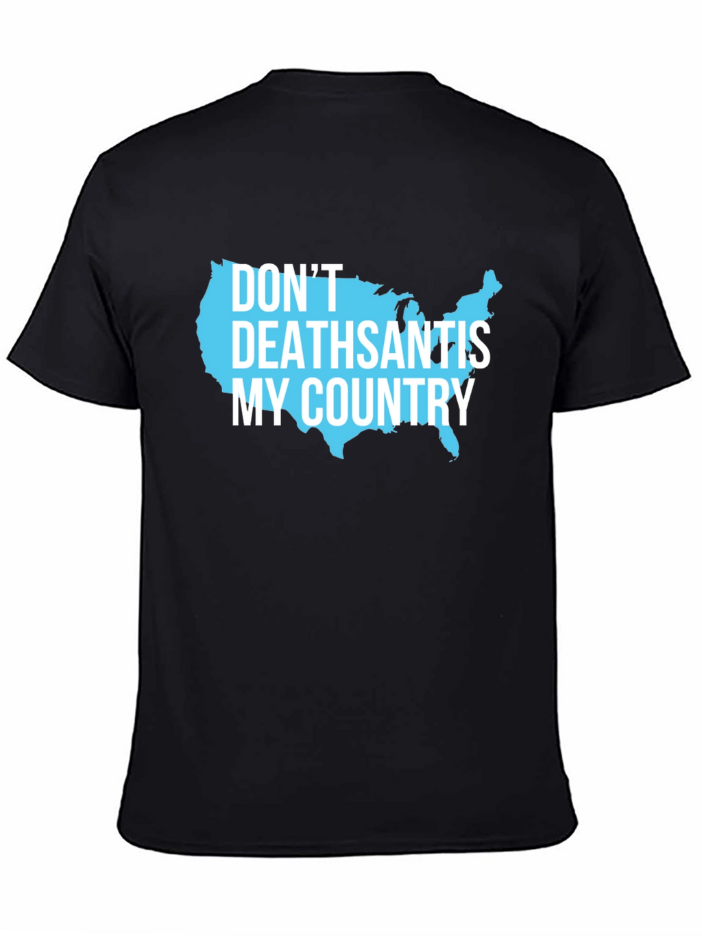 DeathSantis My Country USA Map Graphic Tee