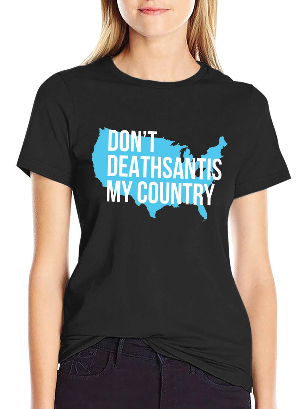 DeathSantis My Country USA Map Graphic Tee