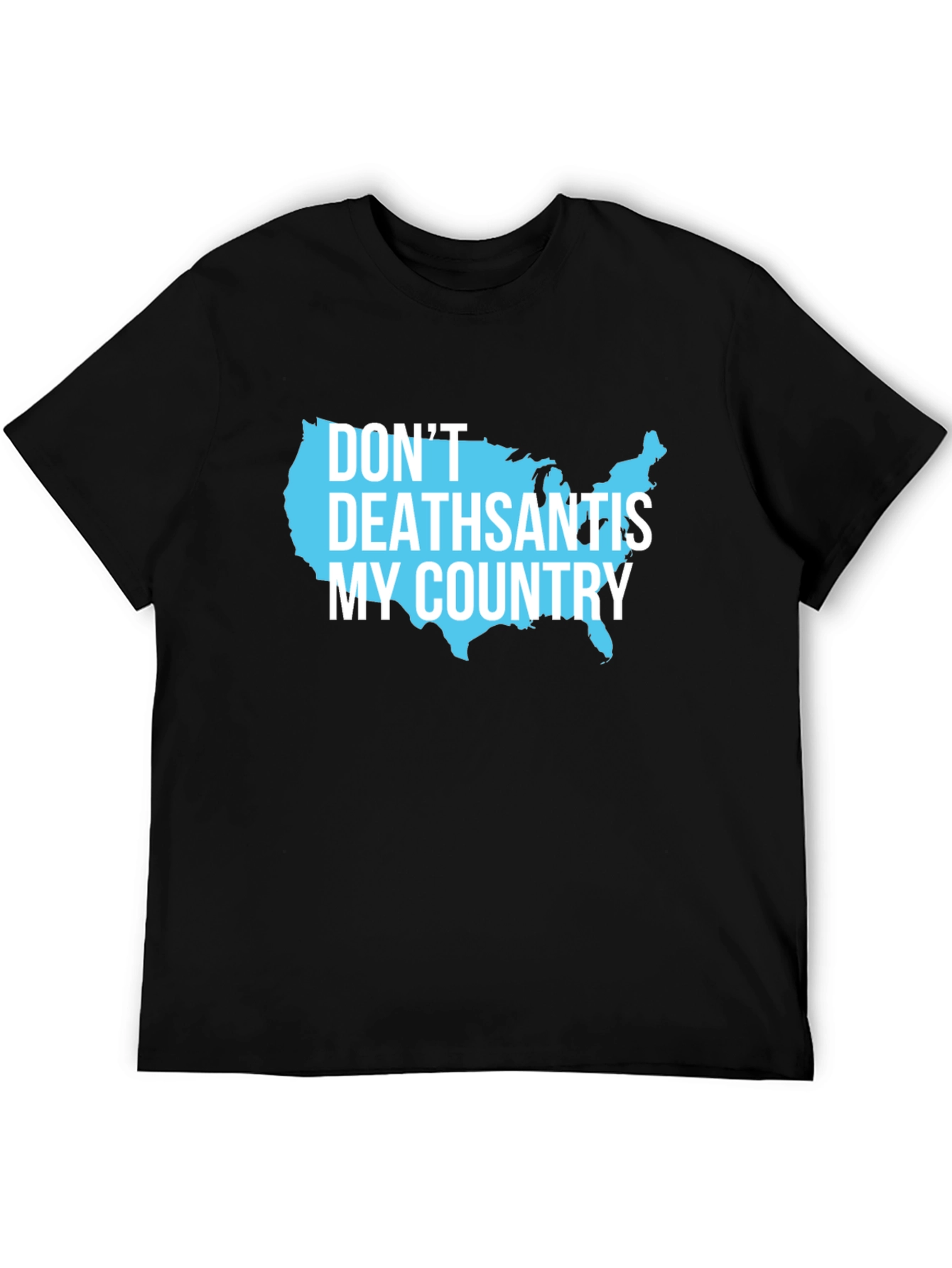 DeathSantis My Country USA Map Graphic Tee