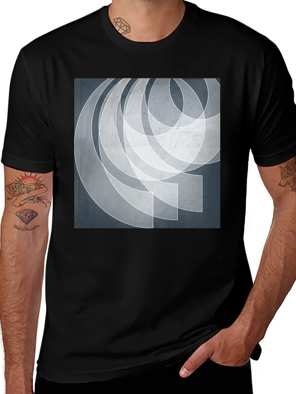 Abstract Graphic T-Shirt - Modern Artistic Tee