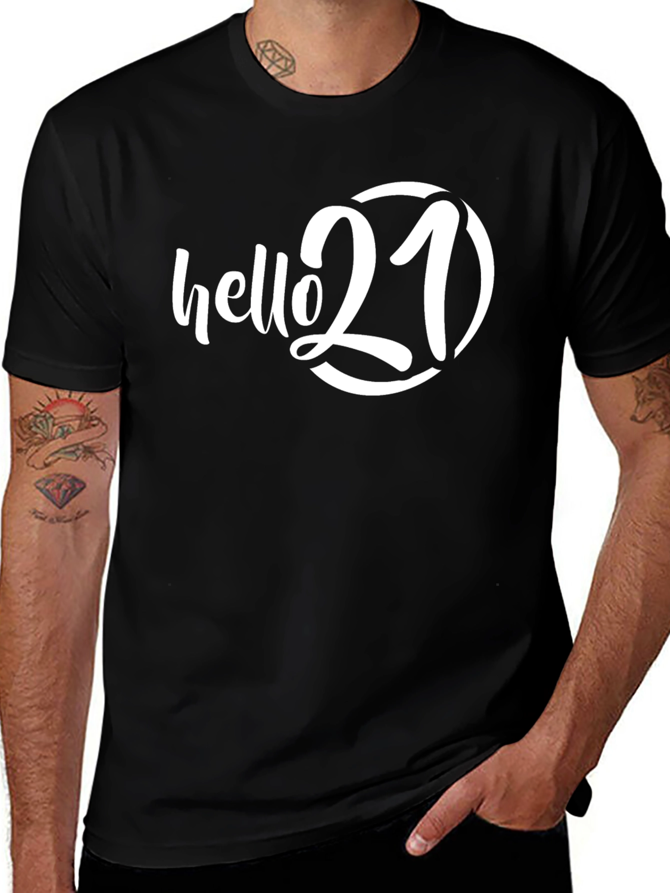 Hello 21 Birthday Celebration T-Shirt