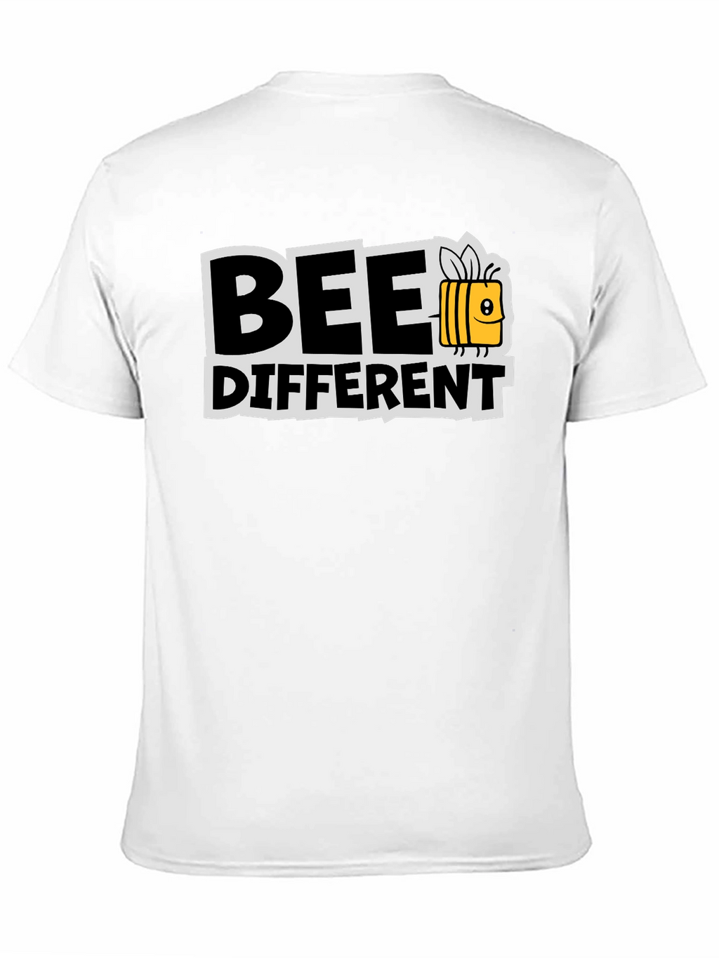 Bee Different Graphic T-Shirt Black Cotton Tee