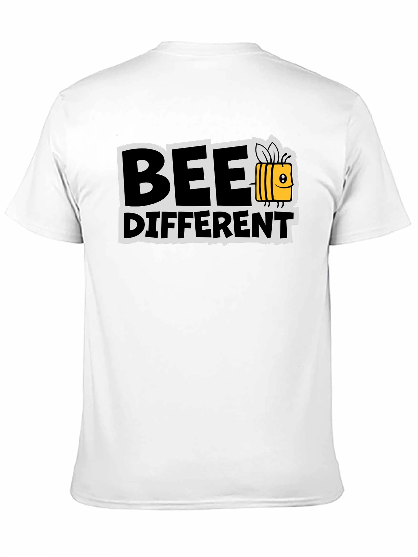 Bee Different Graphic T-Shirt Black Cotton Tee