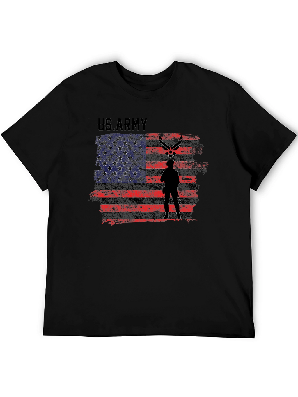 US Army American Flag Graphic T-Shirt